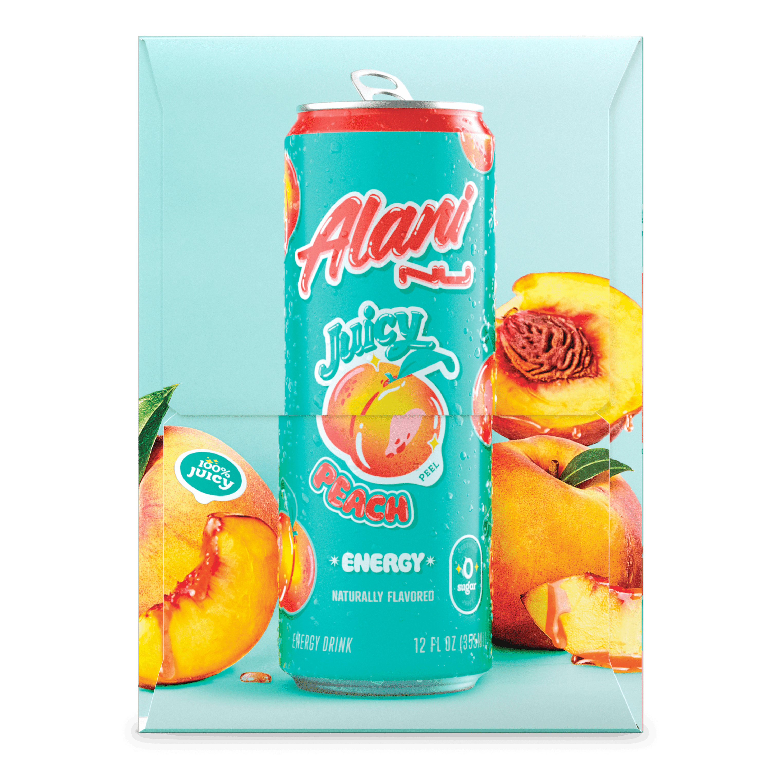 Energy Drink - Juicy Peach - 12oz Cans (6 Pack)