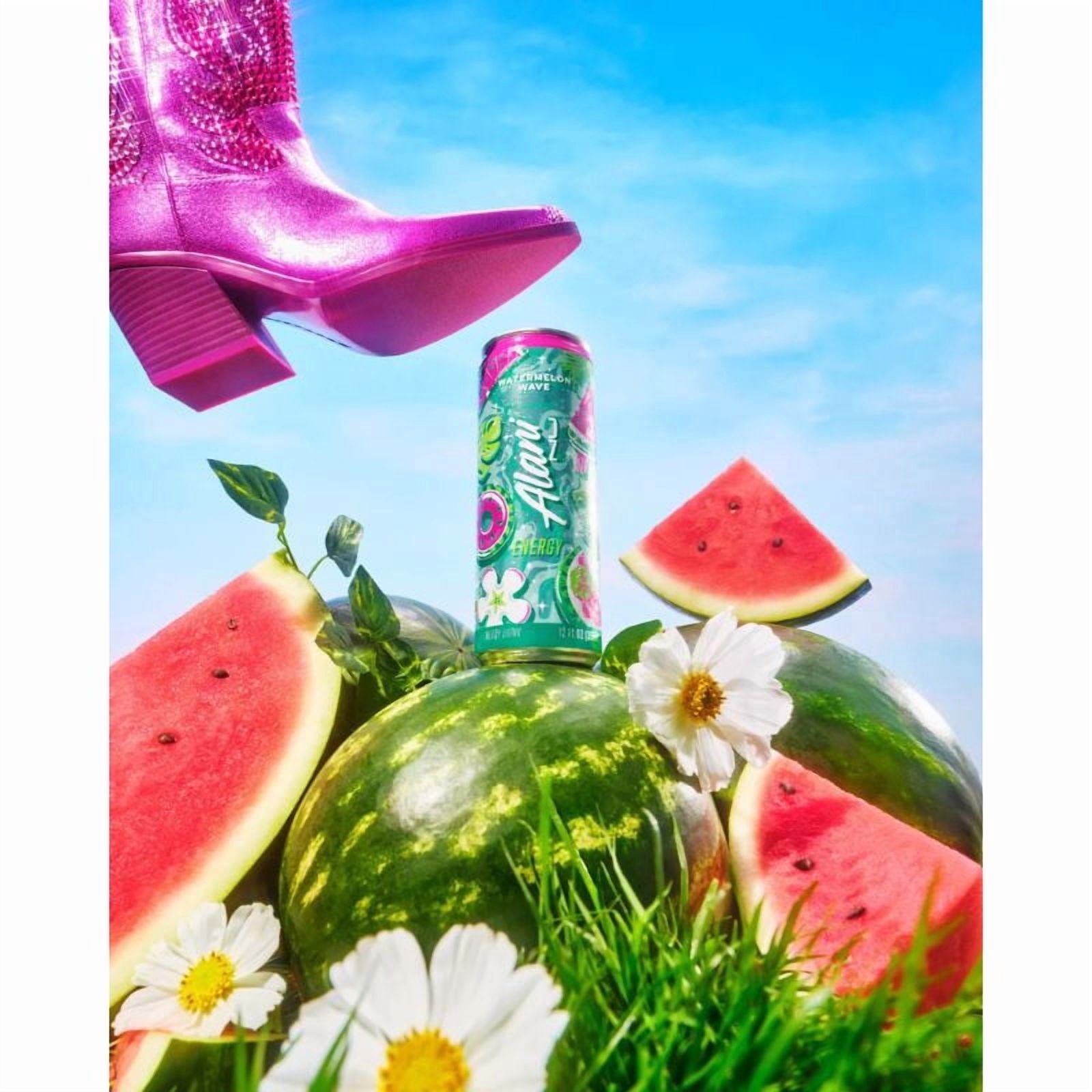 New  Nu Energy Drink Watermelon Wave 12 Fl oz (6 Pack)