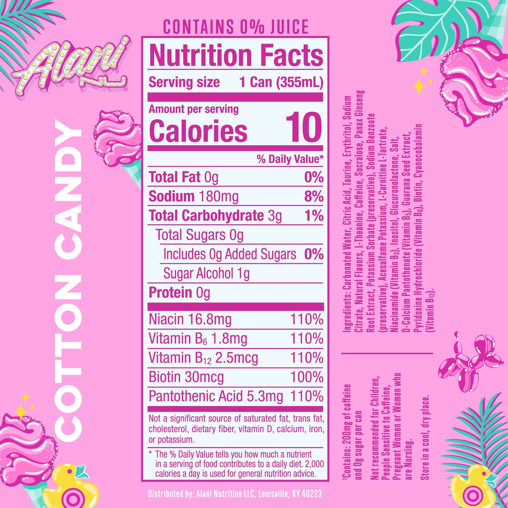 Cotton Candy, 12 fl oz, Single Can