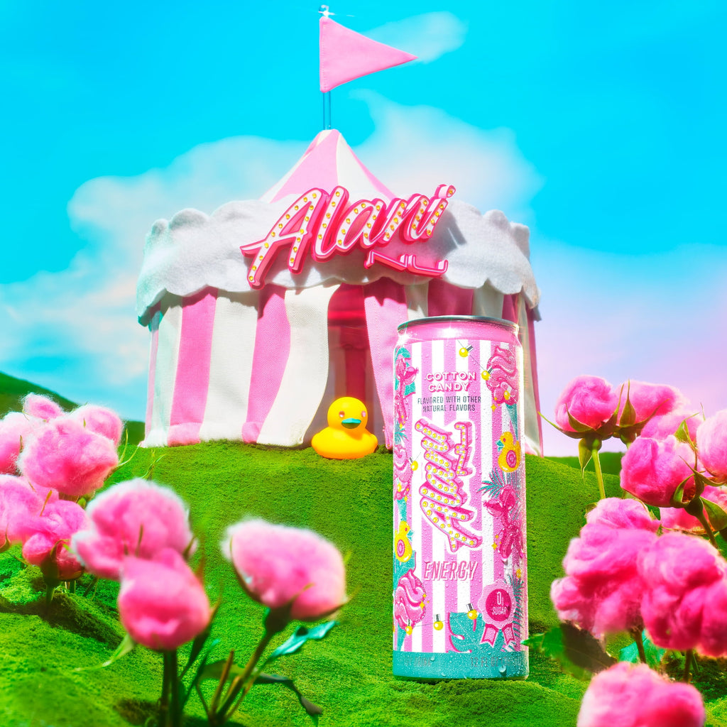 Sugar Free Energy Drink,Cotton Candy, 12 fl oz, 12 Pack, Cans, 200mg Caffeine