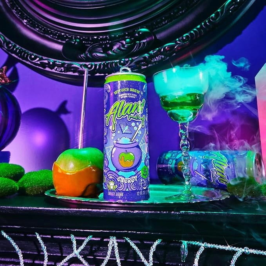 New  Energy Drinks Witch's Brew, Pink Slush, Watermelon Wave - Limited Edition Flavors - Variety Pack, Sugar-Free, Low-Calorie, 200mg Caffeine, Energy Boost Drink 12 fl oz (Pack of 6)