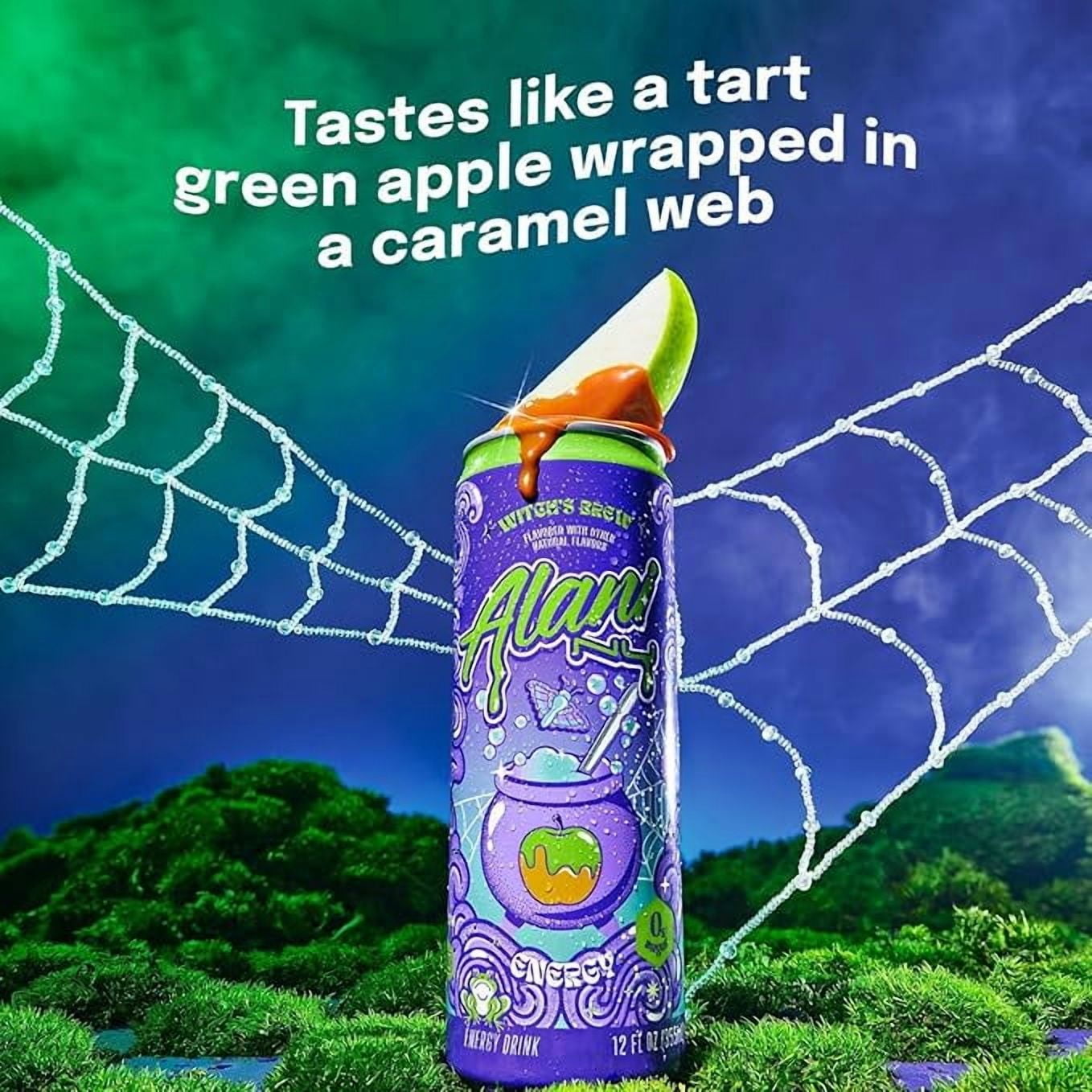 New  Energy Drinks Witch's Brew, Pink Slush, Watermelon Wave - Limited Edition Flavors - Variety Pack, Sugar-Free, Low-Calorie, 200mg Caffeine, Energy Boost Drink 12 fl oz (Pack of 6)