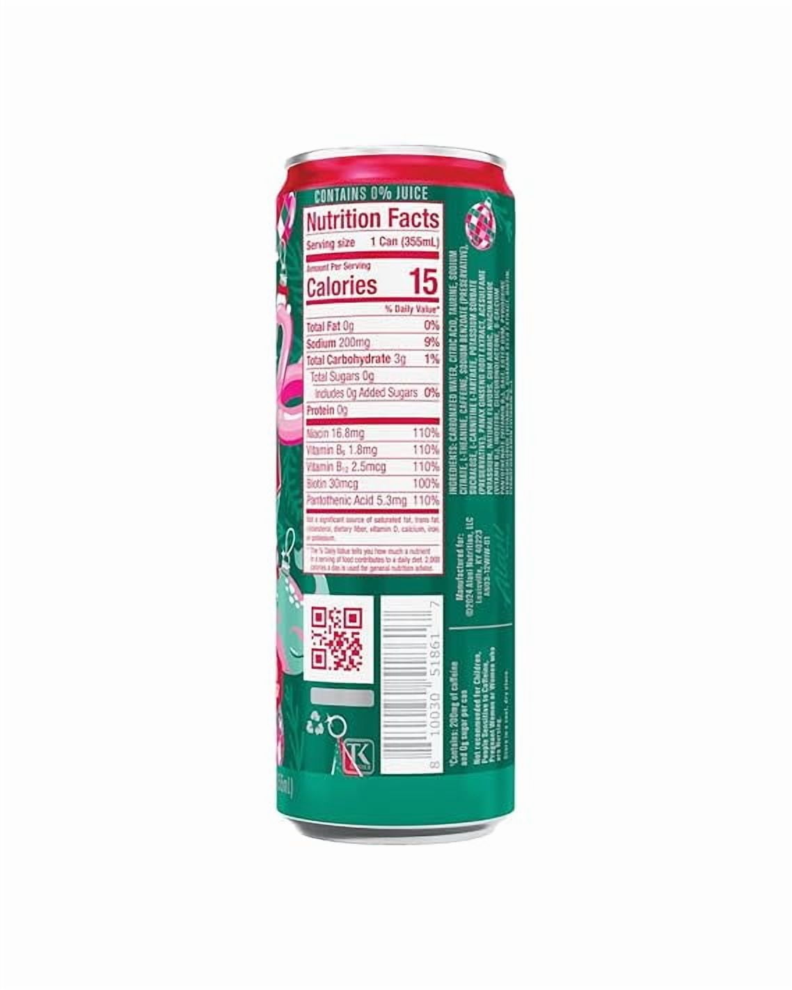 Energy Drink Winter Wonderland Sugar Free, Low Calorie, 12 Fl oz 6ct