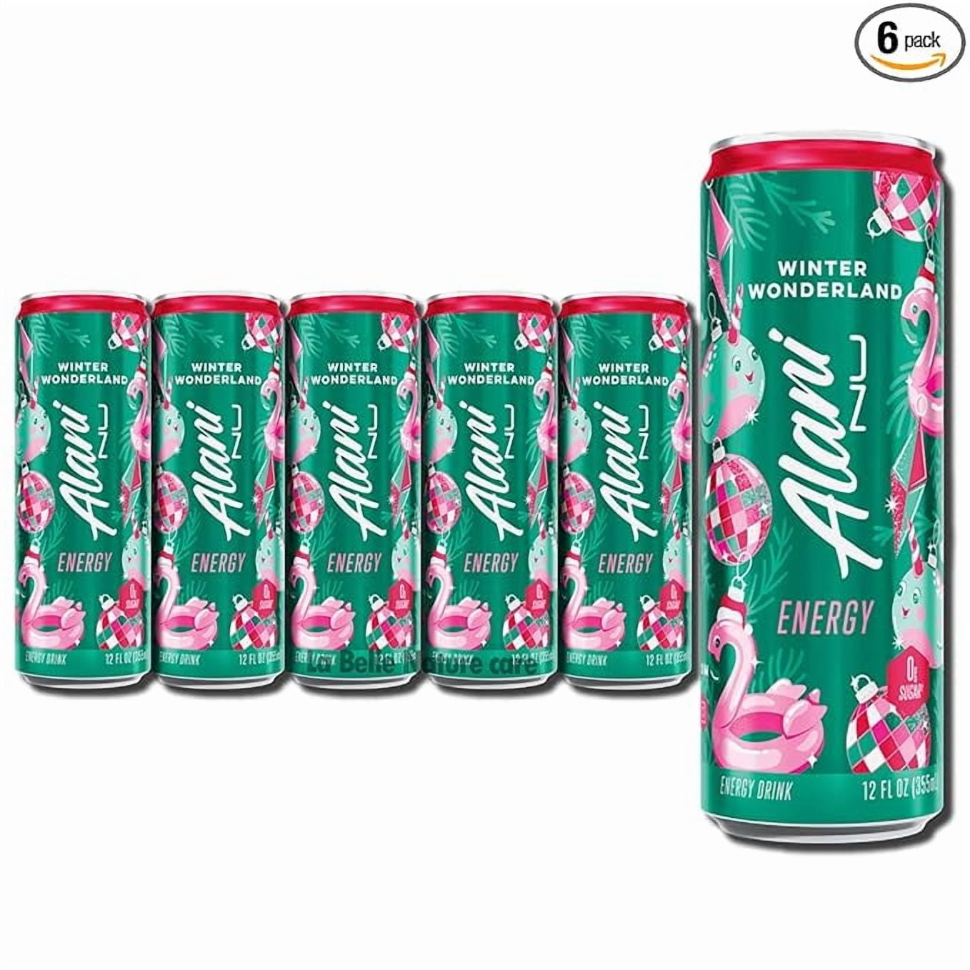 Energy Drink Winter Wonderland Sugar Free, Low Calorie, 12 Fl oz 6ct