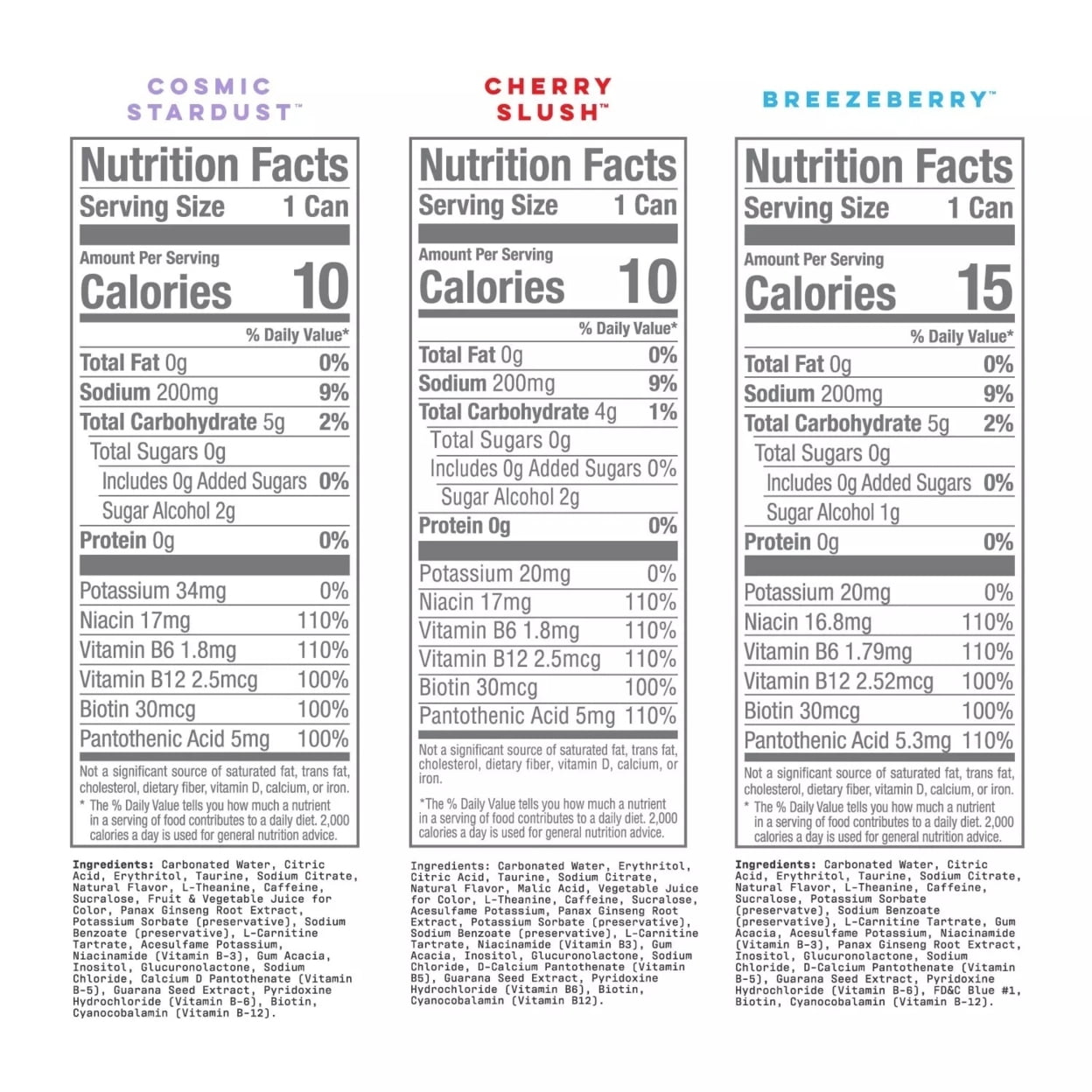 Energy Drink Variety Pack, 12 Fluid Ounce (Pack of 18)
