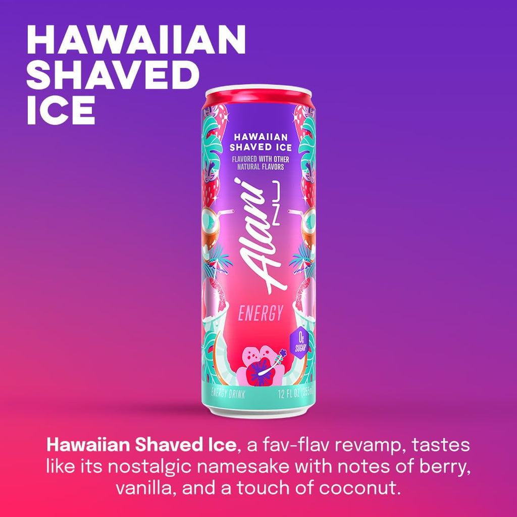 Energy Drink, Hawaiian Shaved Ice And Winter Wonderland, Variety Pack, 12 fl oz (12 Pack)