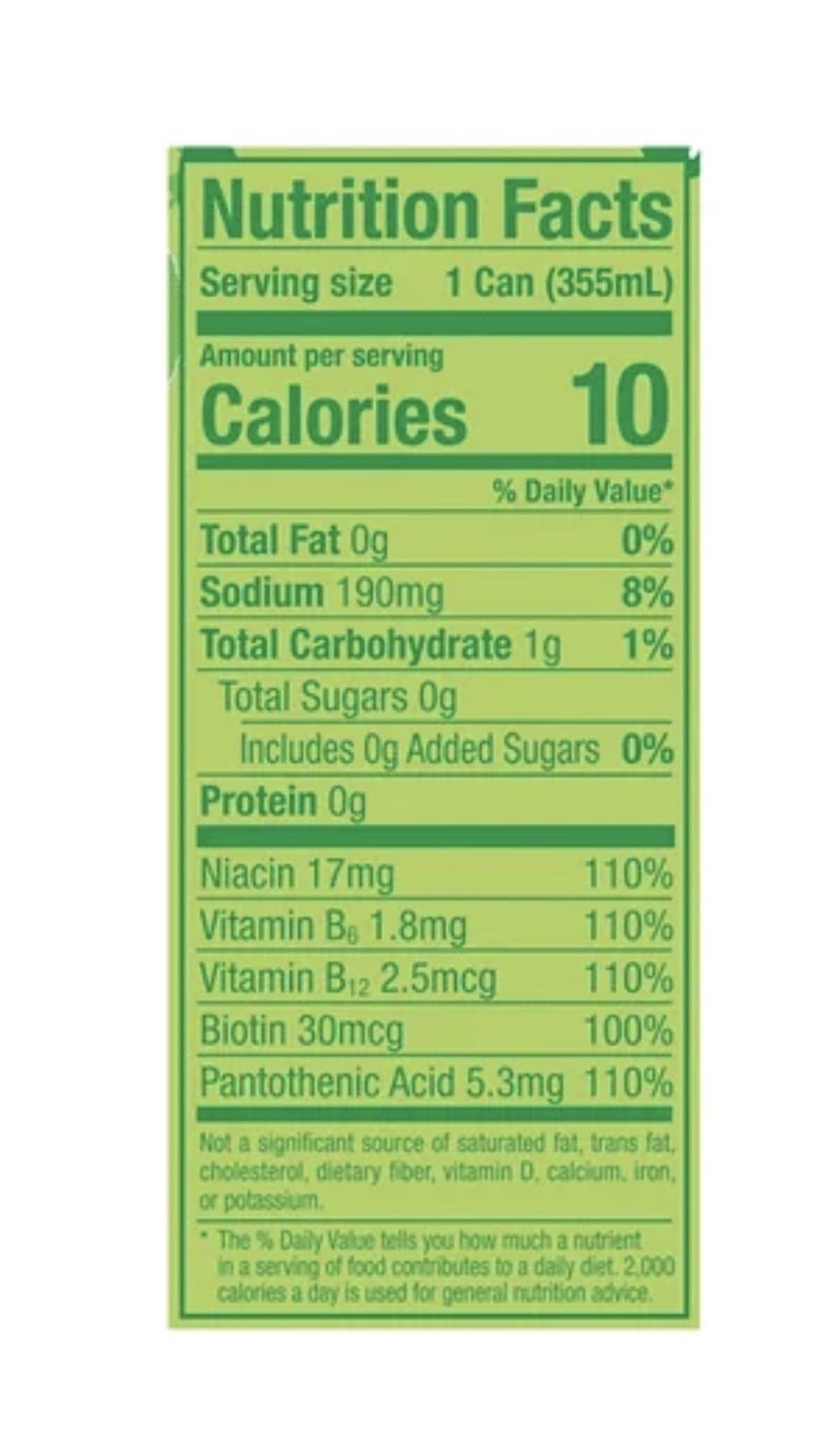 Lime Slush Energy Drink 6 Pack 12 Fl Oz