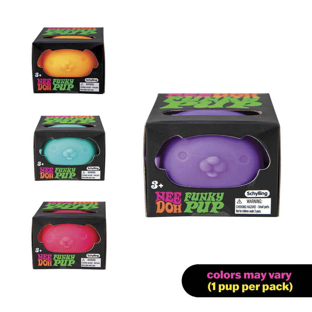 Funky Pup Novelty Fidget Toy, (1 Piece, Color May Vary), Children Ages 3+