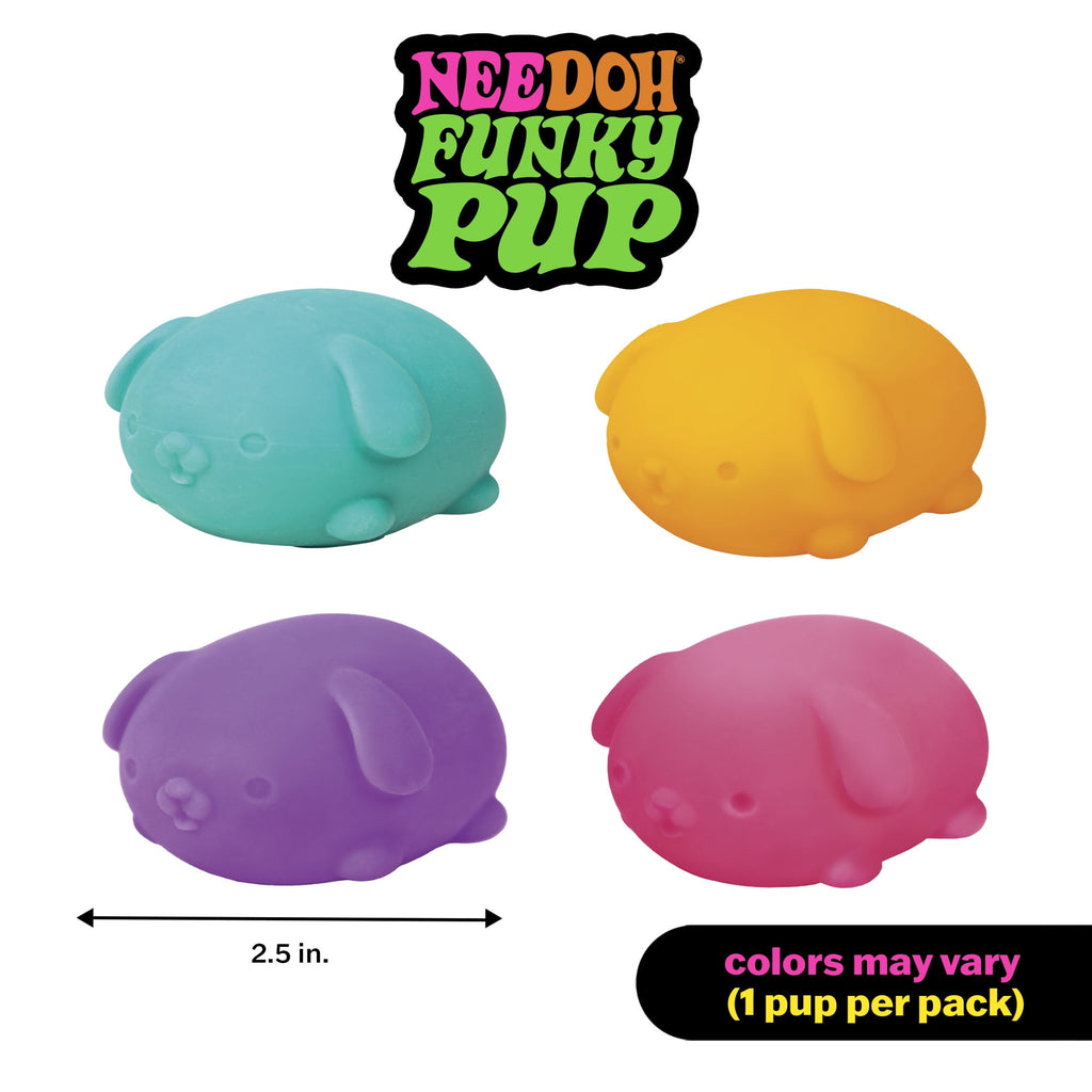 Funky Pup Novelty Fidget Toy, (1 Piece, Color May Vary), Children Ages 3+
