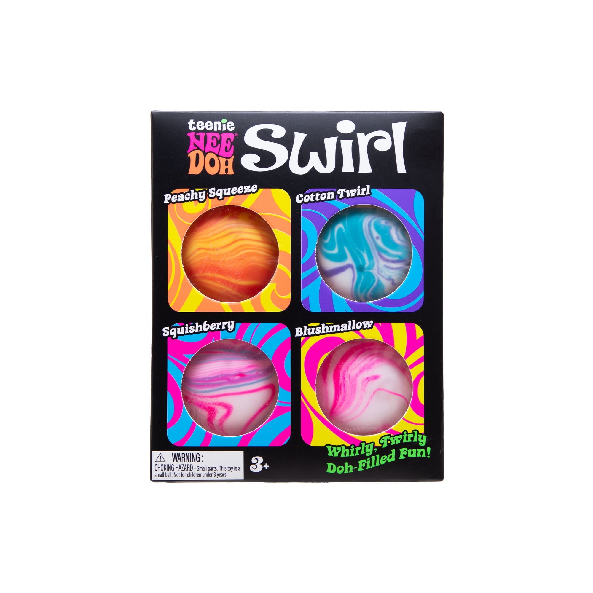 Teenie Swirl, Satisfying Sensory Toy, (4 Pack Colors May Vary), Children Ages 3+