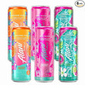 New  Energy Drinks Variety Pack Watermelon Wave, Pink Slush, Orange Kiss Flavors Sugar-Free, Low-Calorie, 200mg Caffeine, Energy Boost Drink 12 fl oz (Pack of 6)