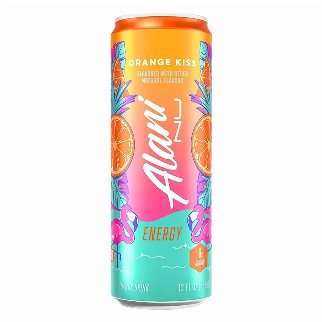 New  Energy Drinks Variety Pack Watermelon Wave, Pink Slush, Orange Kiss Flavors Sugar-Free, Low-Calorie, 200mg Caffeine, Energy Boost Drink 12 fl oz (Pack of 6)