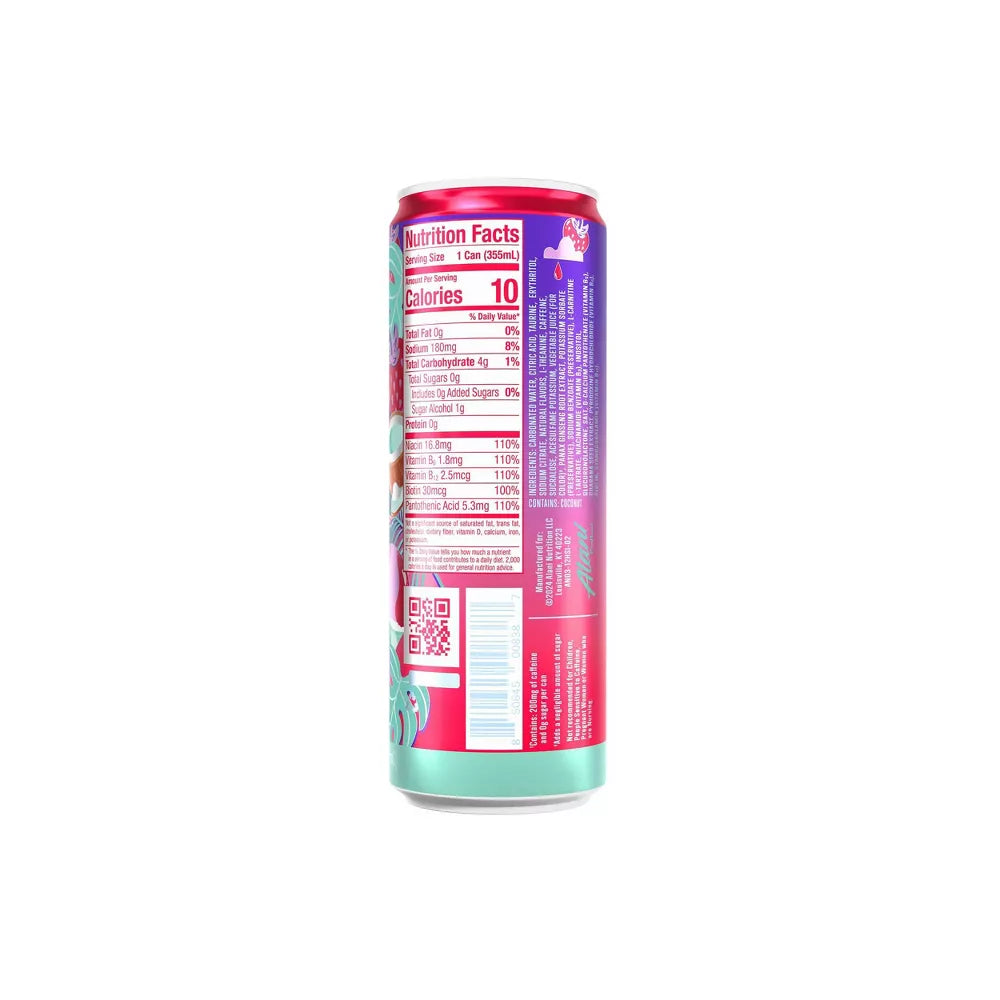 Hawaiian Shaved Ice Energy Drink, 12 fl oz Cans, Pack of 6