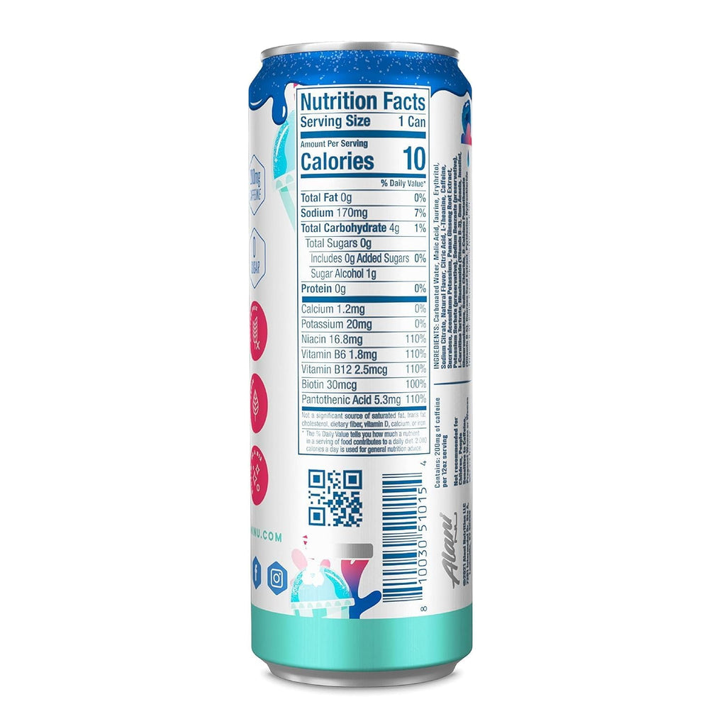 New  Energy Drink Variety Pack Pink Slush, Blue Slush, Cherry Slush, Orange Kiss, Winter Wonderland, Dream Float, Sugar-Free, 12 fl oz Low-Calorie Energy Boost Drink (Pack of 6)