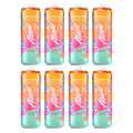 Energy Drink Orange Kiss Flavor 12 fl oz Cans, 8 Pack Low Calorie Sugar Free Energy Beverage