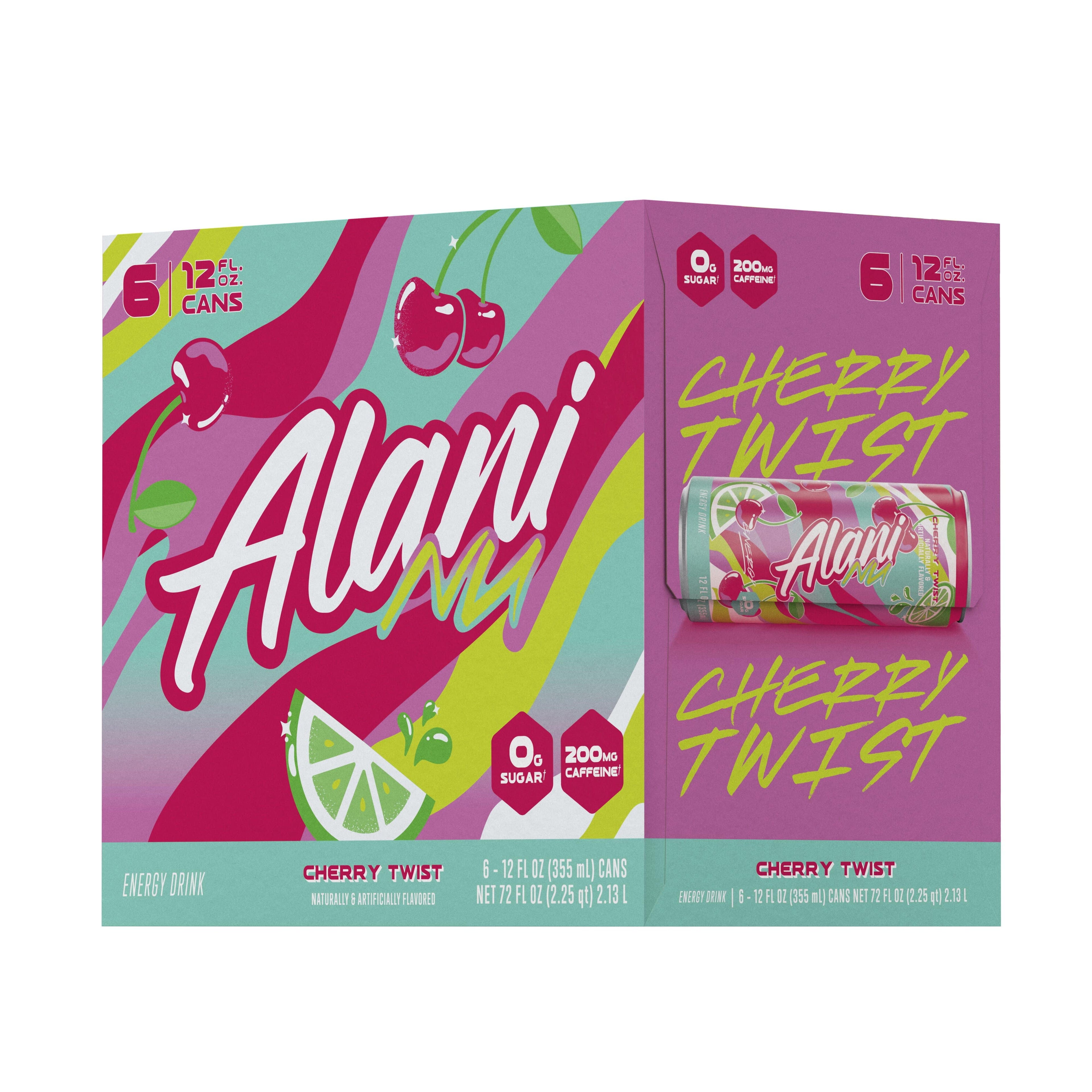 Energy Drink, Cherry Twist Limited Time Only, 12 fl oz cans, 6-pack (6 cans)
