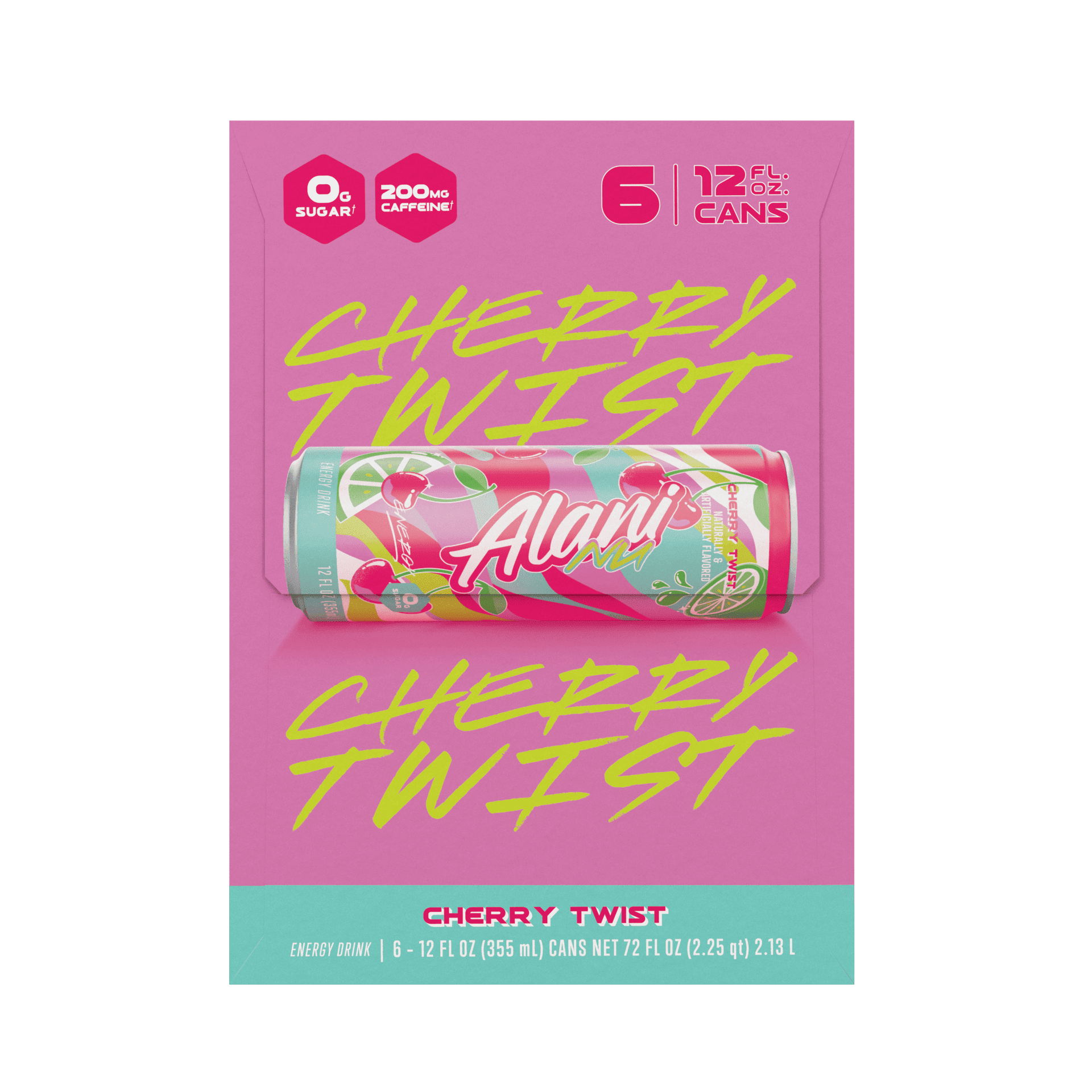 Energy Drink, Cherry Twist Limited Time Only, 12 fl oz cans, 6-pack (6 cans)
