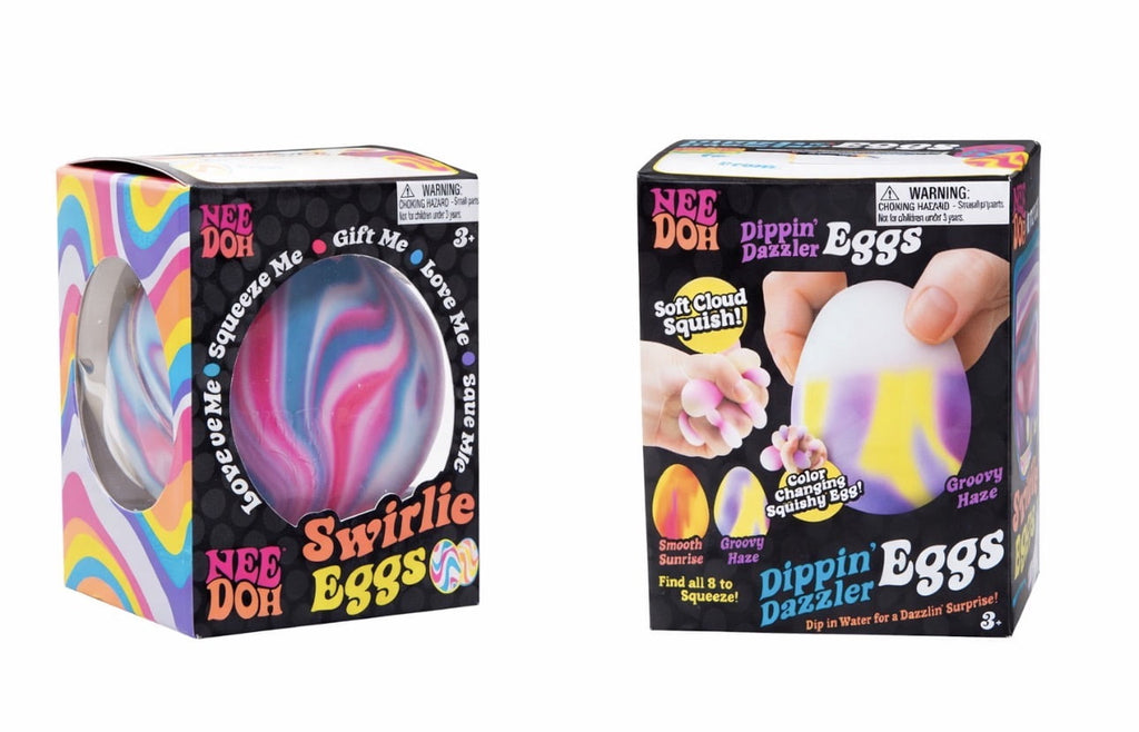 Swirlie Dippin' Dazzler Eggs Sensory Stress Color Changing Easter Stre ...