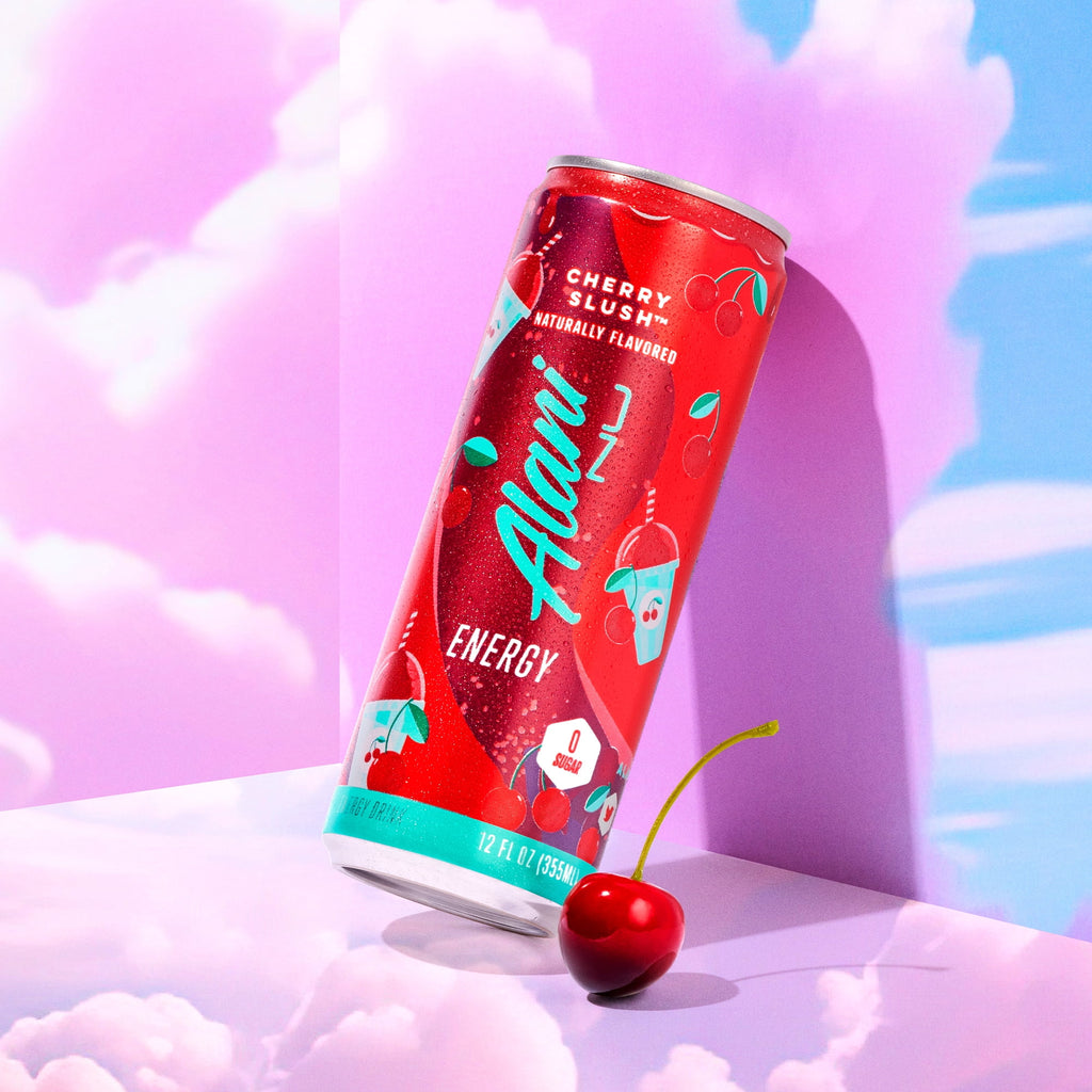 Sugar Free Energy Drink, Cherry Slush, 12 fl oz, 24 Pack, Cans, 200mg Caffeine