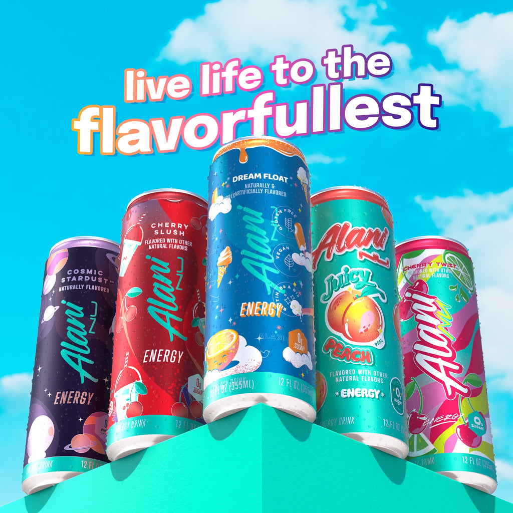 Sugar Free Energy Drink, Dream Float, 12 fl oz, 12 Pack, Cans, 200mg Caffeine