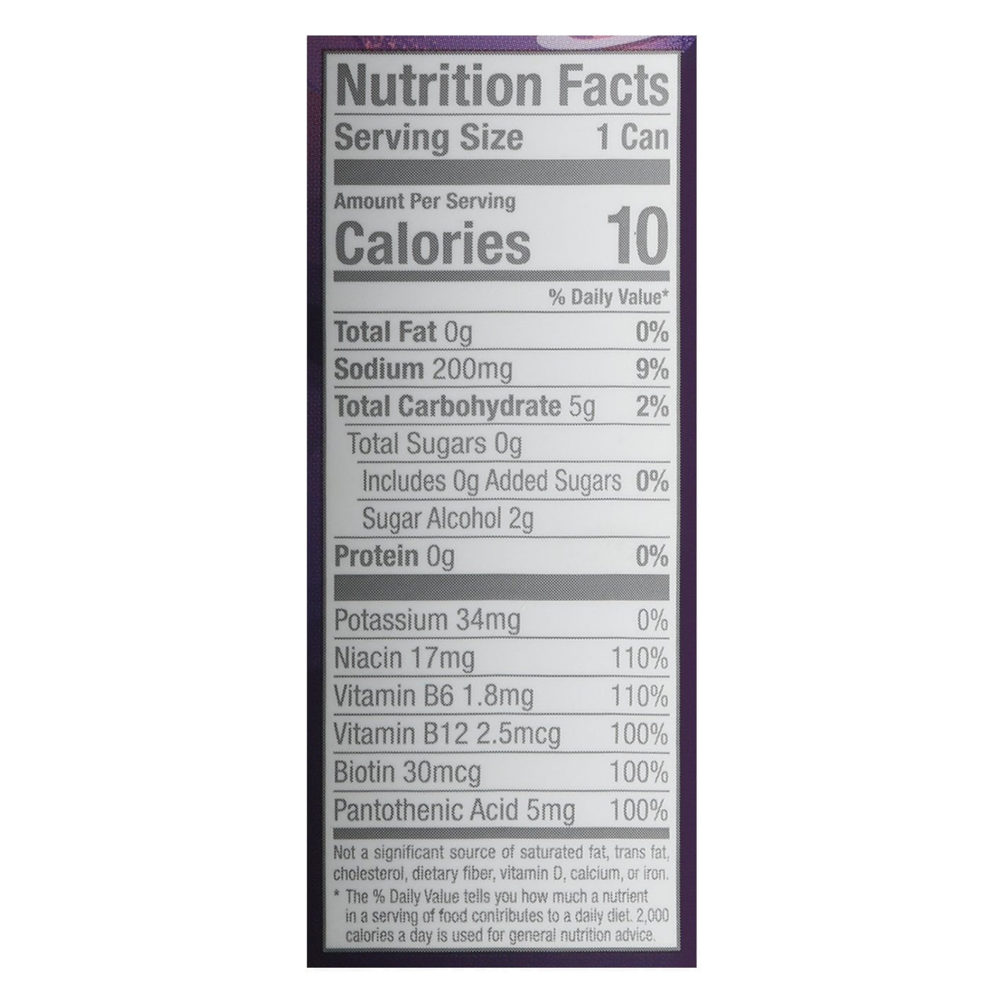 Sugar Free Energy Drink, Cosmic Stardust, 12 fl oz,6 Can, 200mg Caffeine.