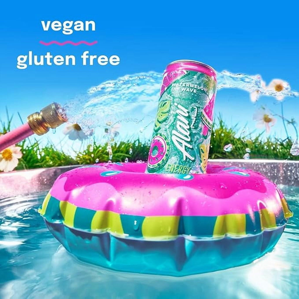 New  Energy Drinks Pumkin Cream, Watermelon Wave, Pink Slush - Limited Edition Flavors - Variety Pack, Sugar-Free, Low-Calorie, 200mg Caffeine, Energy Boost Drink 12 fl oz (Pack of 6)