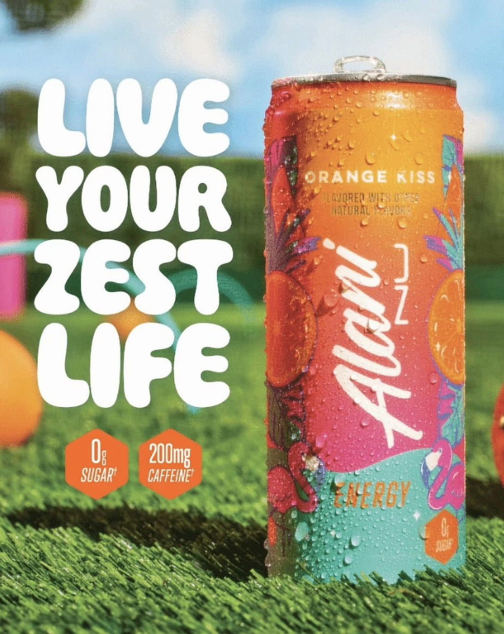 Energy Drinks Variety Pack Sherbet Swirl, Dream Float, Cherry Slush, Orange Kiss, Juicy Peach, Breezeberry Zero Sugar, Low Calorie, Energy Boost Drinks 12 oz (6 Pack)