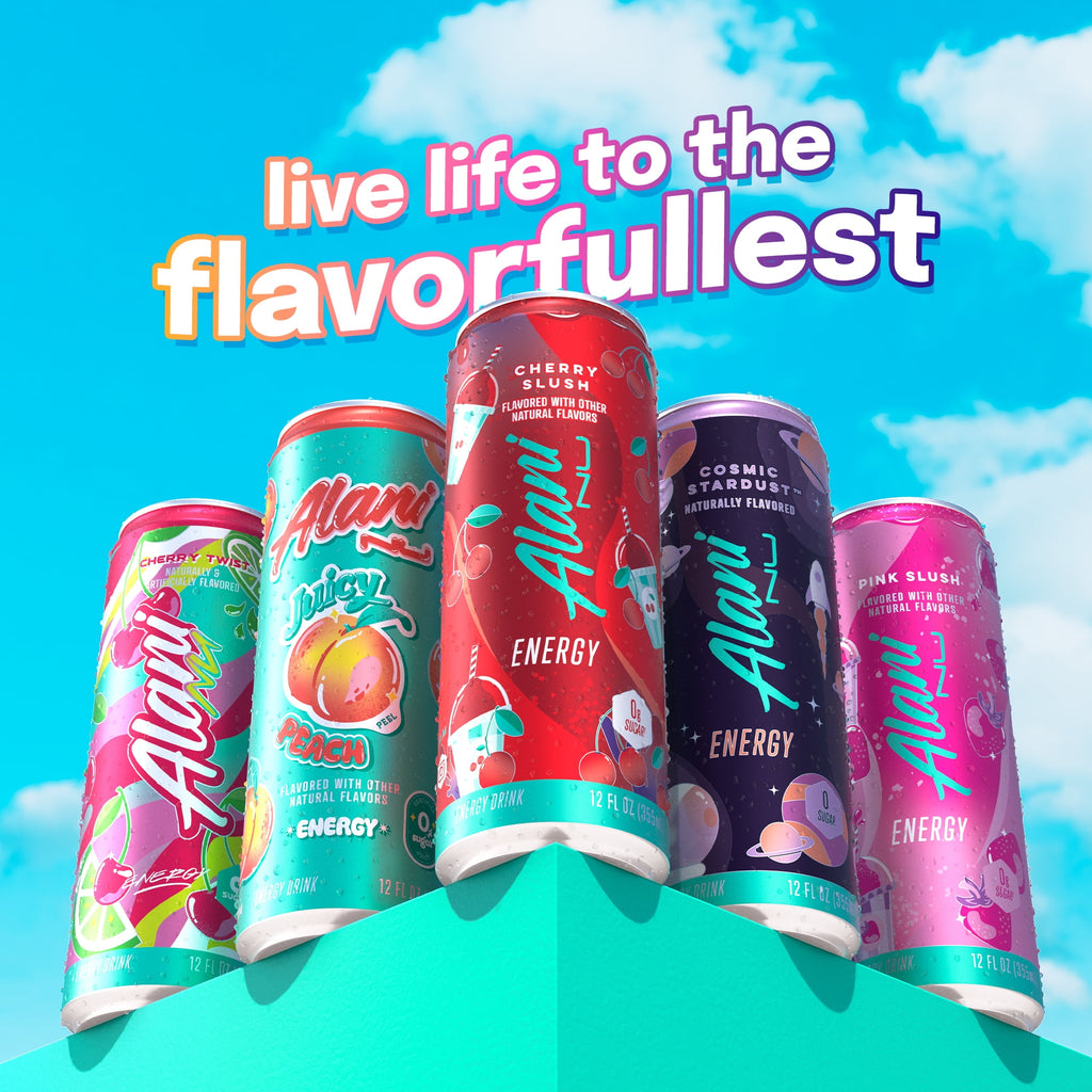 Sugar Free Energy Drink, Cherry Slush, 12 fl oz, 6 Pack, Cans, 200mg Caffeine