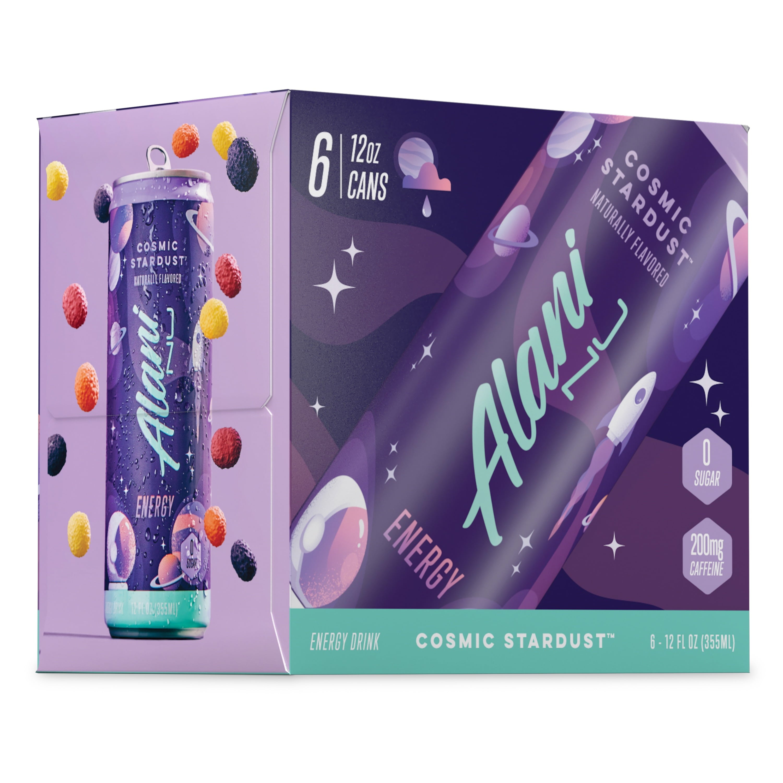 Energy Drink - Cosmic Stardust - 12oz Cans (6 Pack)