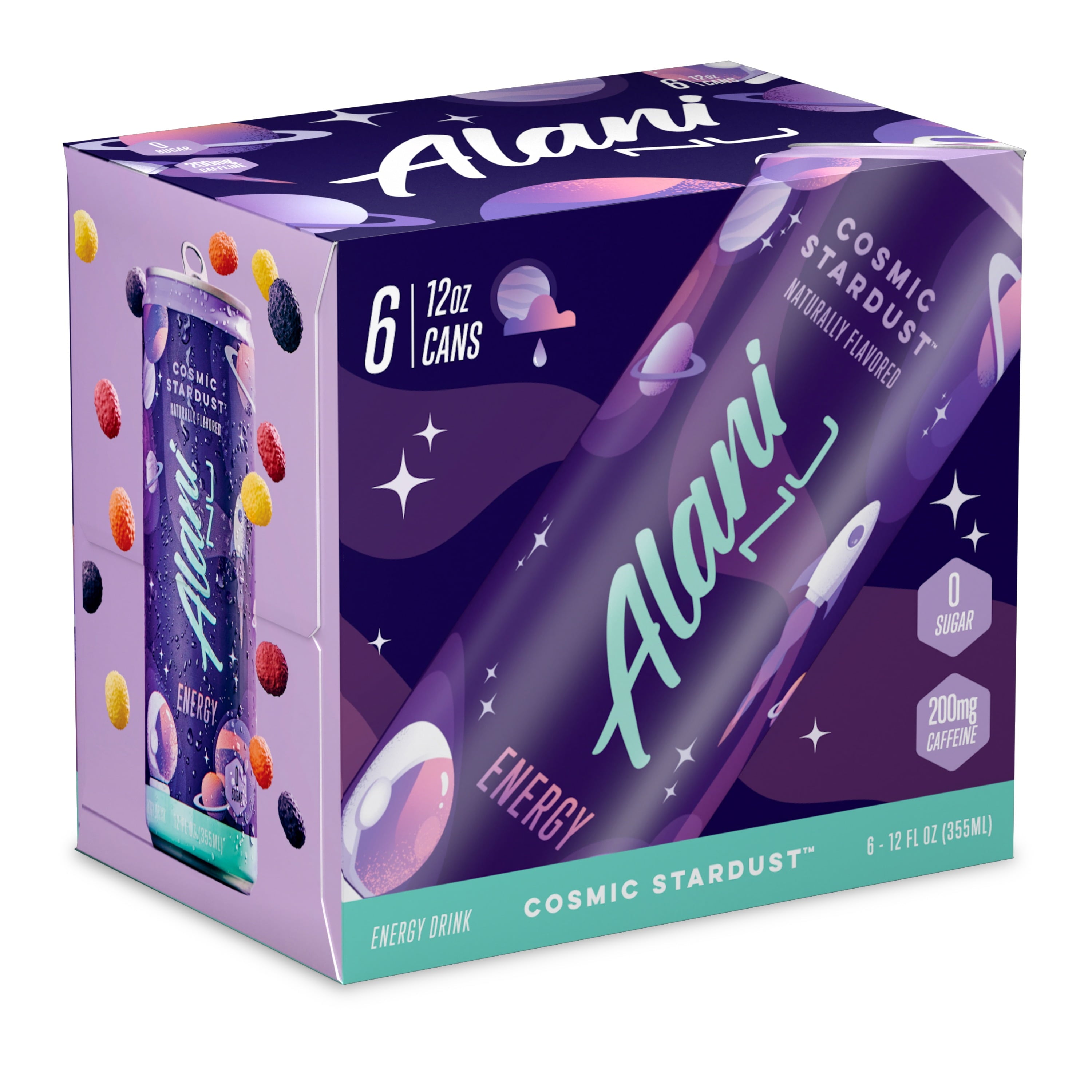 Energy Drink - Cosmic Stardust - 12oz Cans (6 Pack)