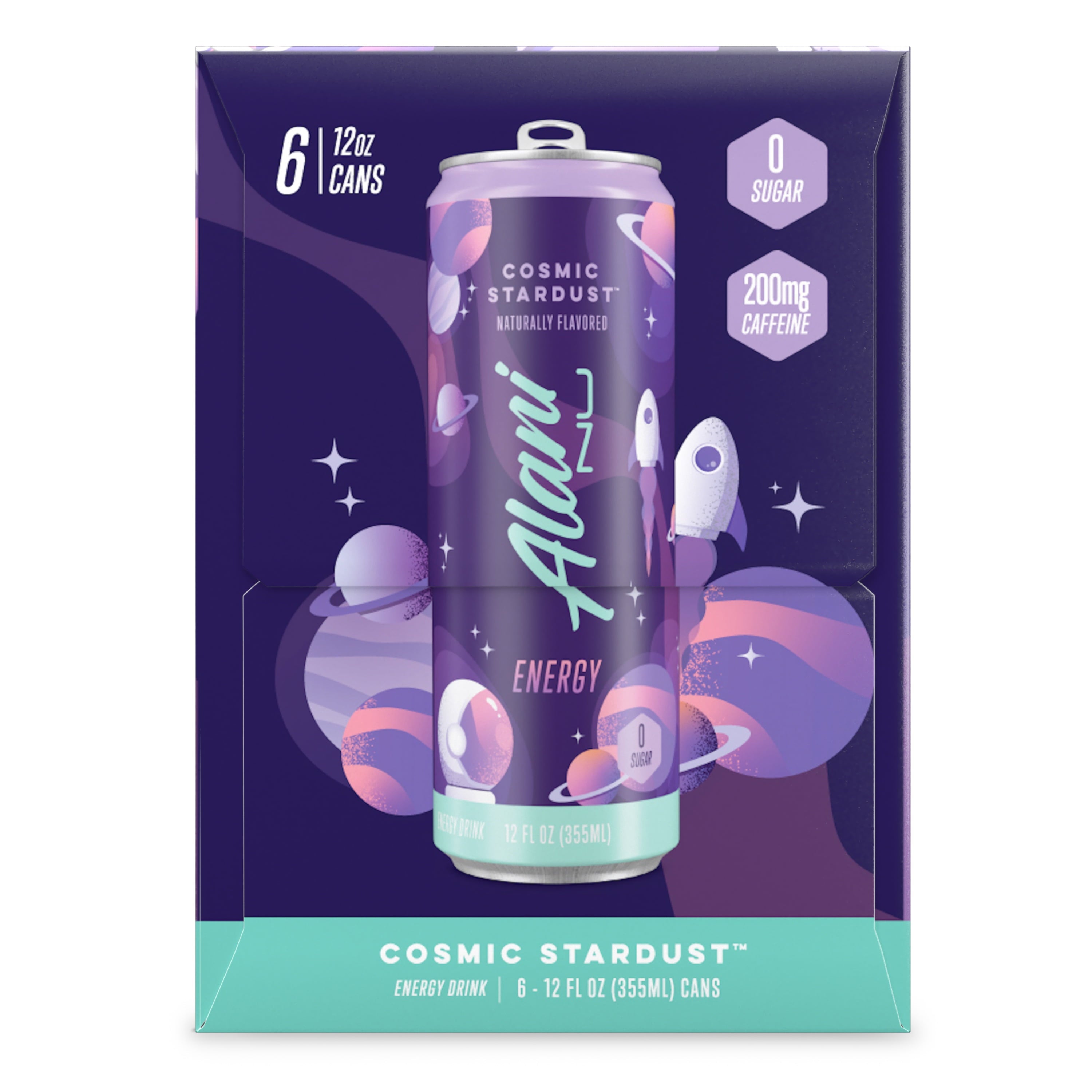 Energy Drink - Cosmic Stardust - 12oz Cans (6 Pack)