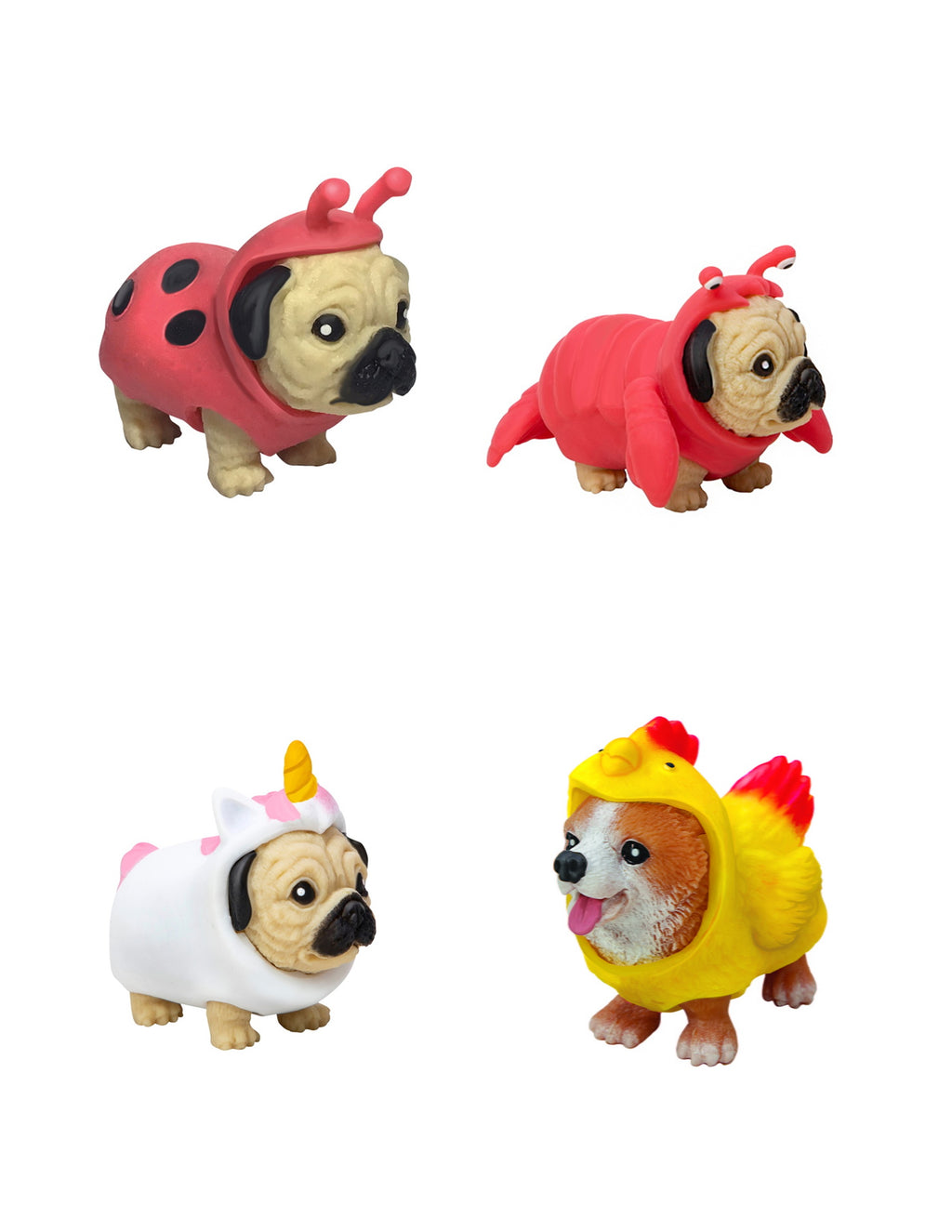 " Novelty &amp; Gag Toys - Child-Friendly Multicolor Party Puppies" (One per Orden) Ages 3+