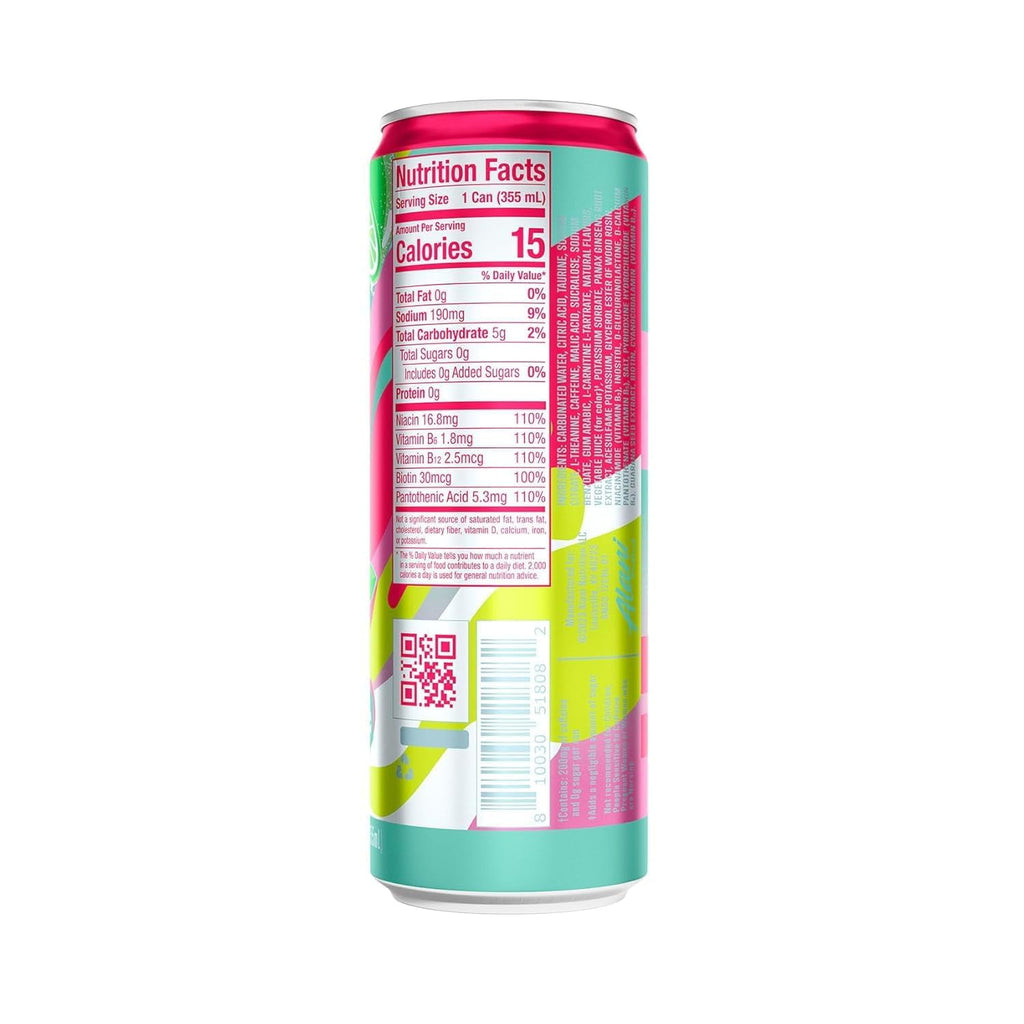 Sugar Free Energy Drinks Variety Pack, Pink Slush, orange kiss, cherry twist, Low - Calorie, Energy Boost Drinks 12 oz (Pack Of 6)