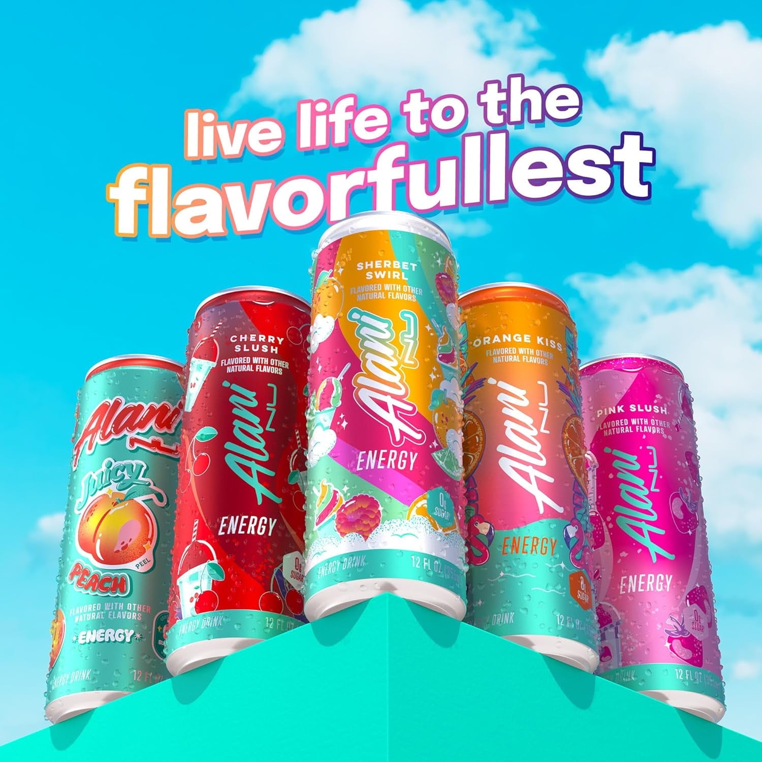 Sherbet Swirl Energy Drink 12 ounce 6 Pack