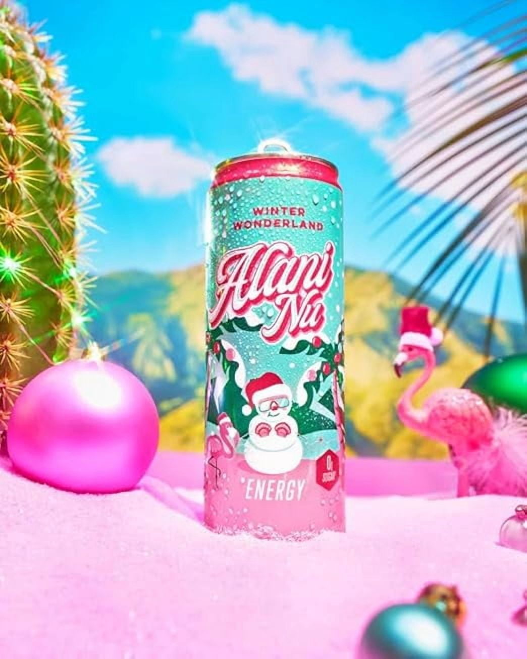 New  Energy Drinks Winter Wonderland Flavor Sugar-Free, Low-Calorie, Energy Boost Drink 12 fl oz (Pack of 6)