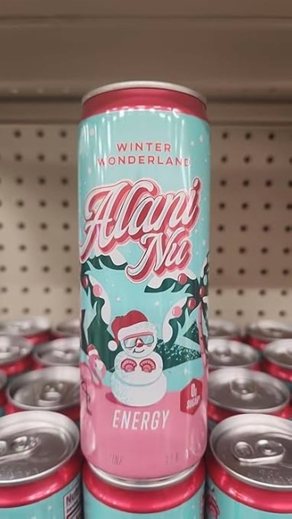 New  Energy Drinks Winter Wonderland Flavor Sugar-Free, Low-Calorie, Energy Boost Drink 12 fl oz (Pack of 6)