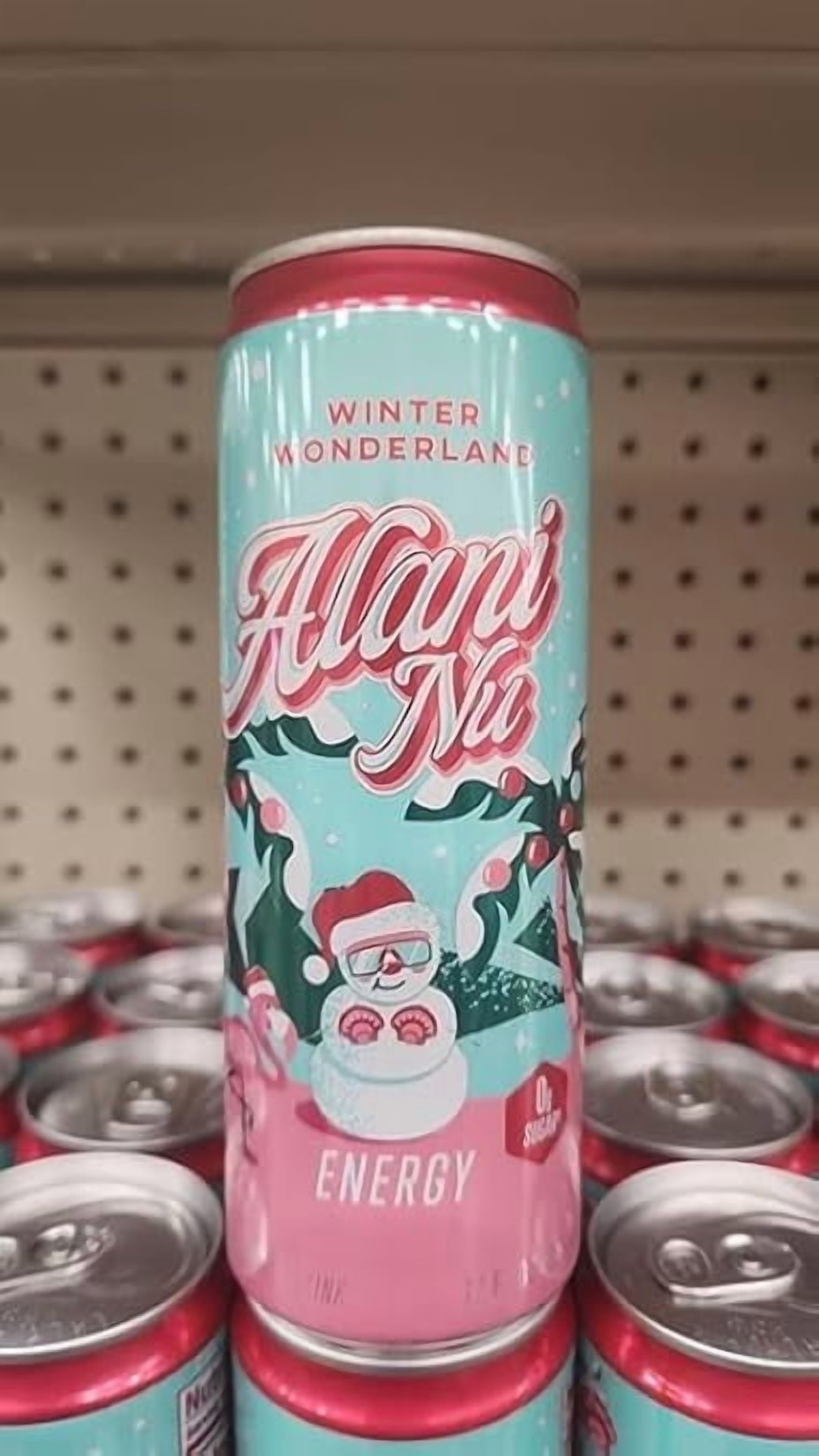 New  Energy Drinks Winter Wonderland Flavor Sugar-Free, Low-Calorie, Energy Boost Drink 12 fl oz (Pack of 6)