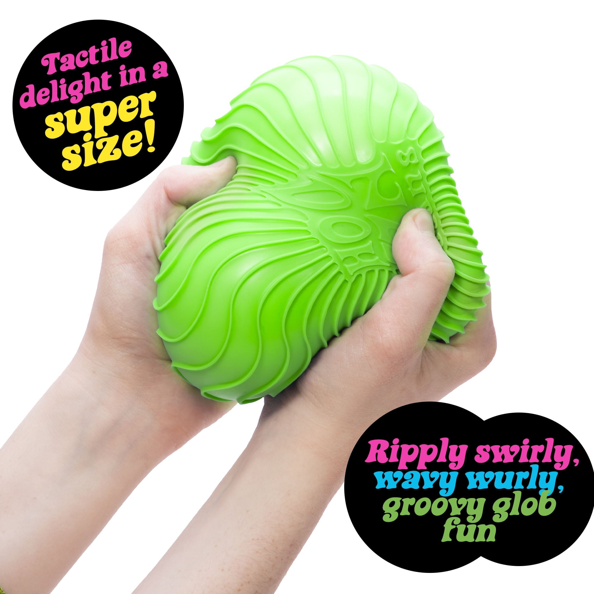 , Super Ripples Fidget Ball - Rubber, Novelty Toy, (1 Piece, Color May Vary), Children Ages 3+