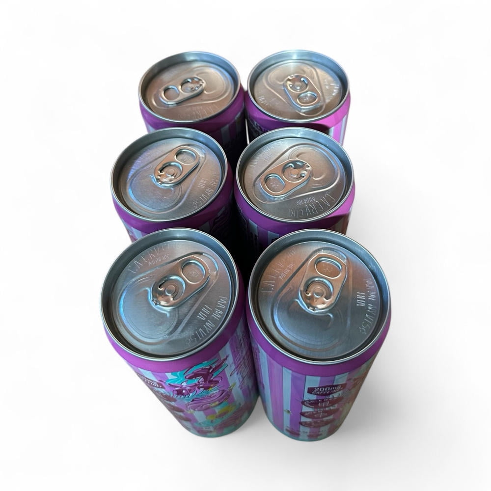 New  Energy Drinks Cotton Candy - Sugar-Free, Low-Calorie, 200mg Caffeine, Energy Boost Drink 12 fl oz (Pack of 6)