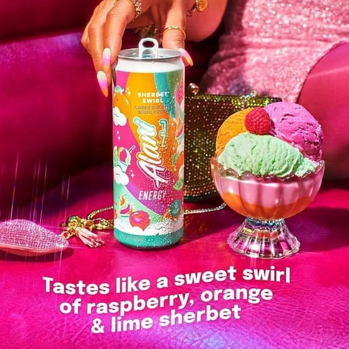 New  Energy Drinks Winter Wonderland, Sherbet Swirl, Blue Slush Variety Pack Sugar-Free, Low-Calorie, Energy Boost Drink 12 fl oz (Pack of 6)