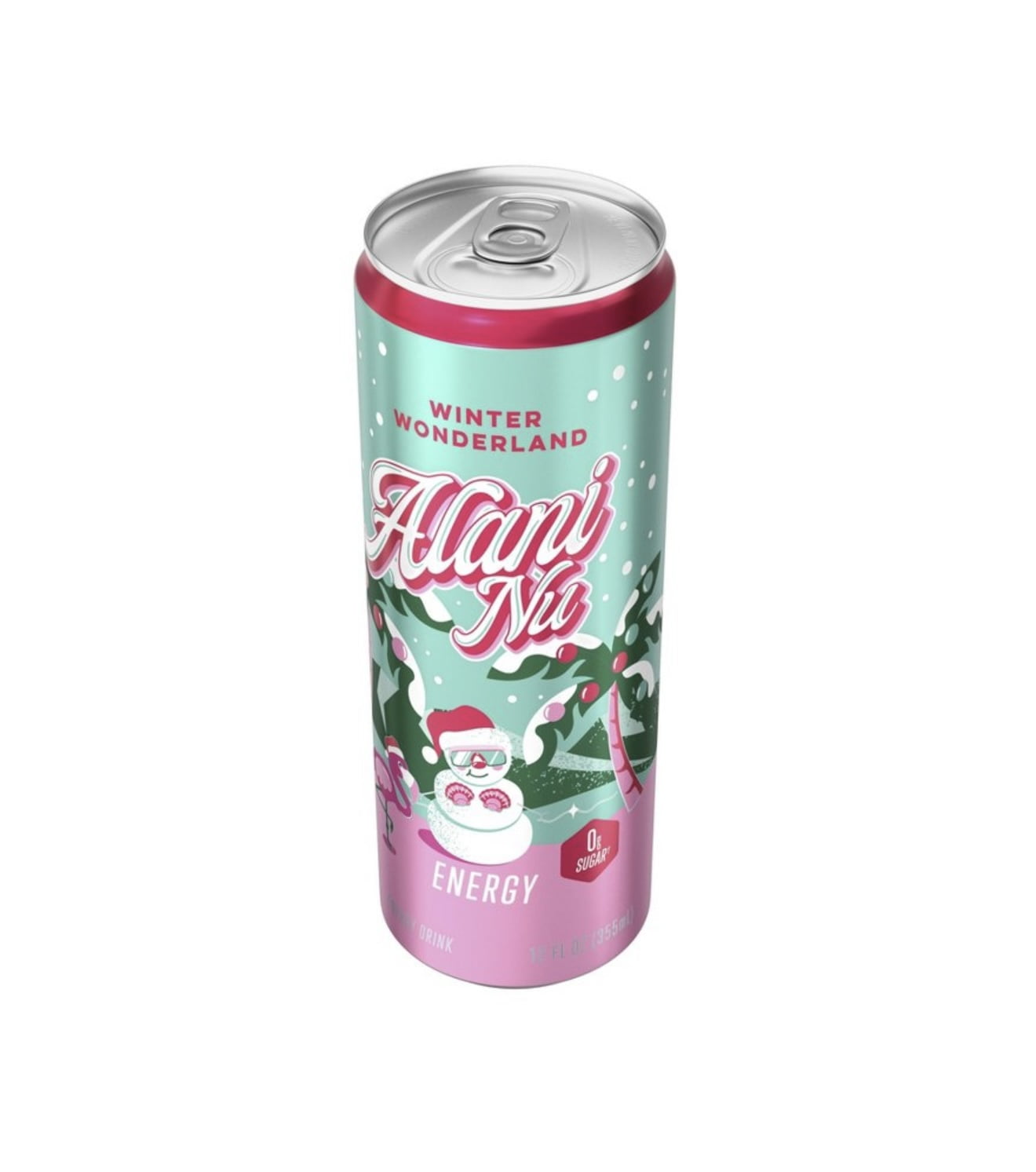 Sugar Free Energy Drink, Winter Wonderland, 12 fl oz, Can, 200mg Caffeine, 4 Pack