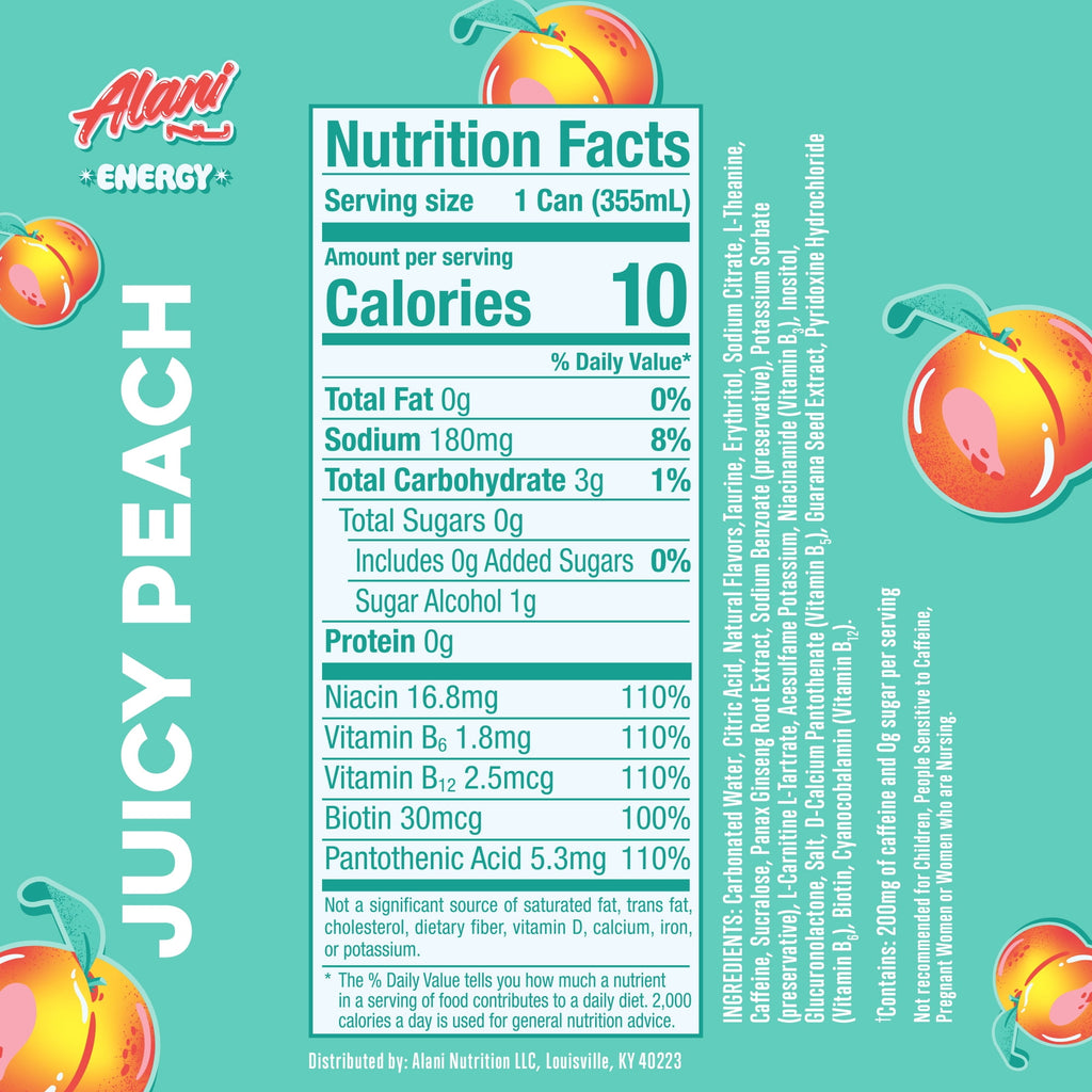 Juicy Peach, 12 fl oz, Single Can