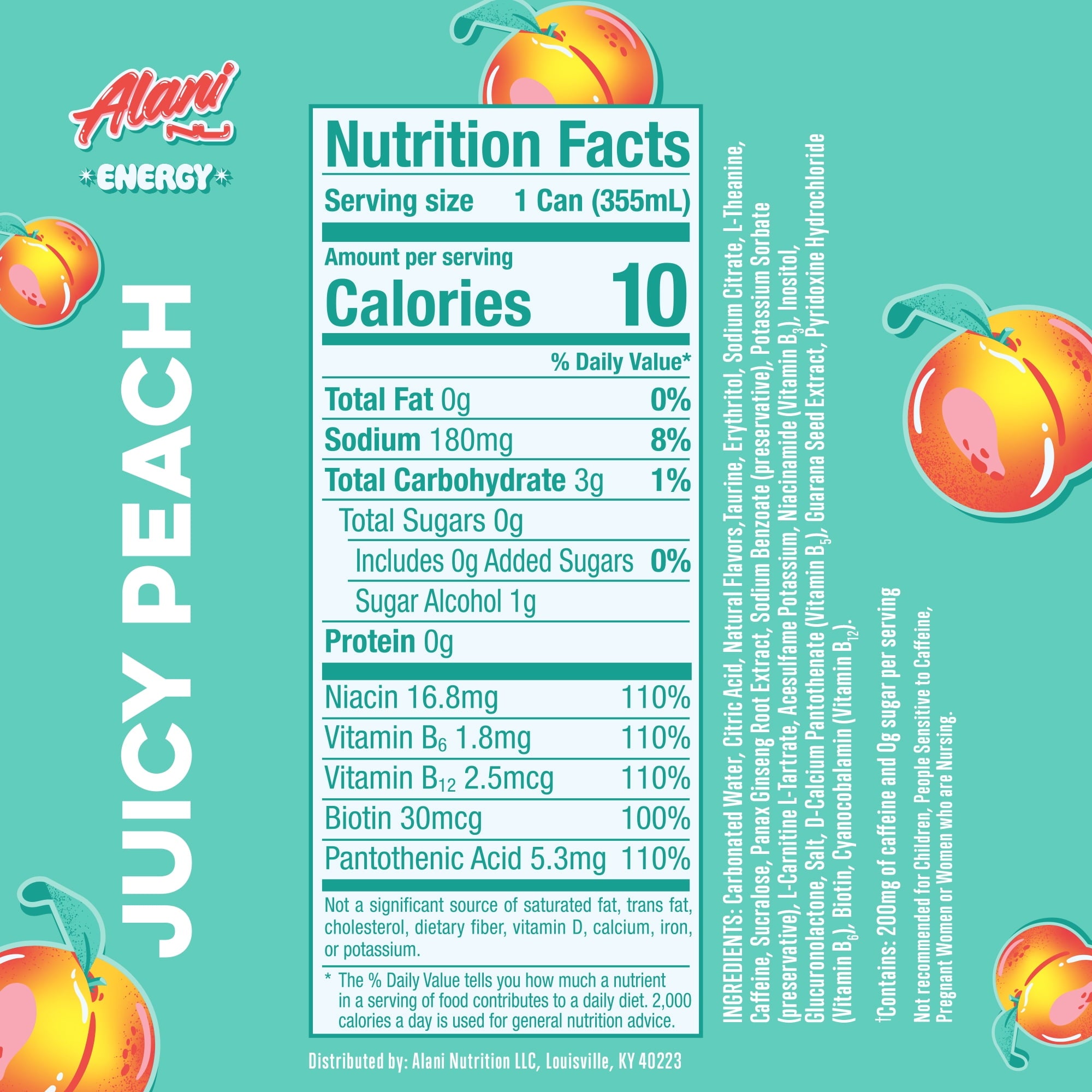 Juicy Peach, 12 fl oz, Single Can