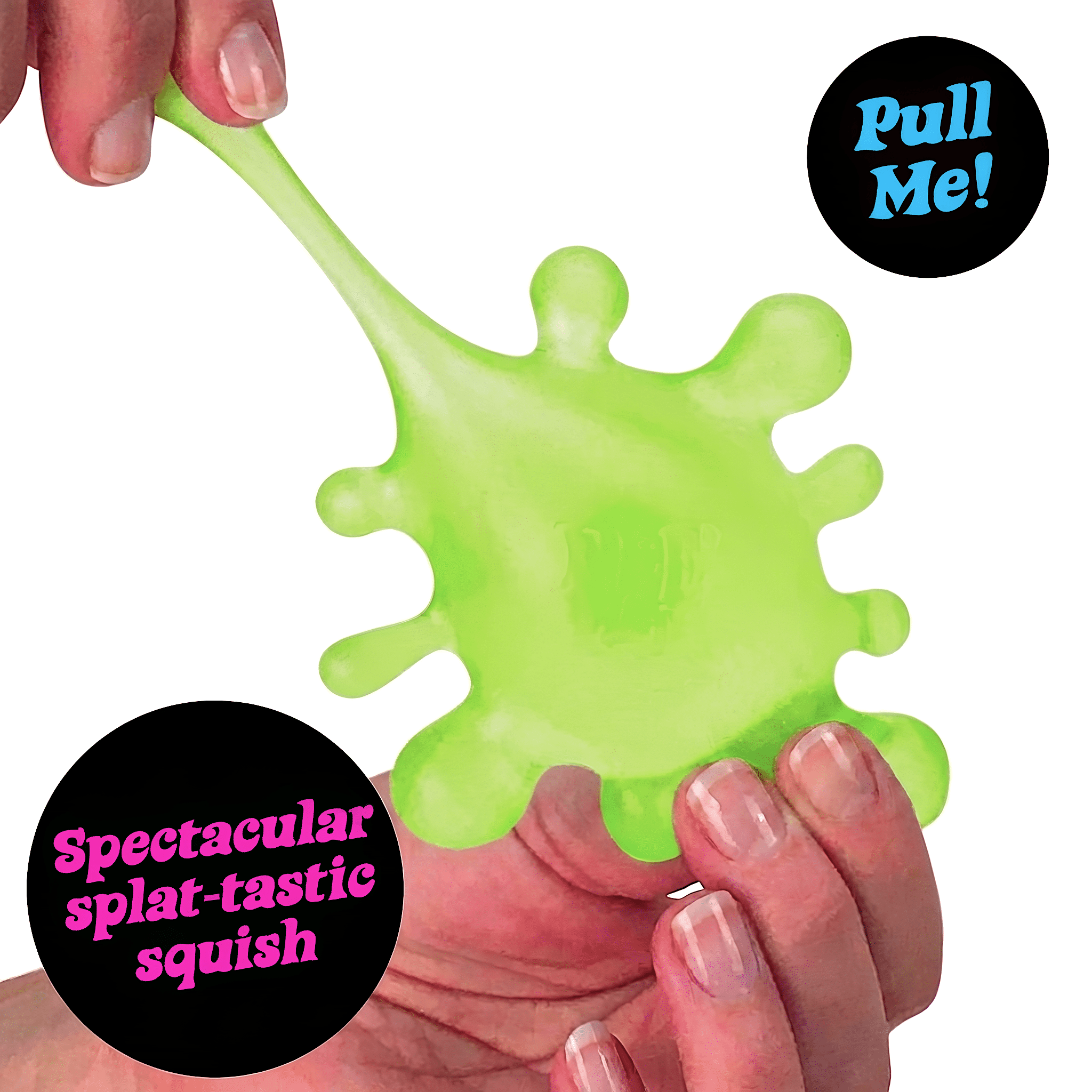 Neon Green Nee Doh Squeeze Gel Sploot Splat Ball Hand Relaxation &amp; Focus