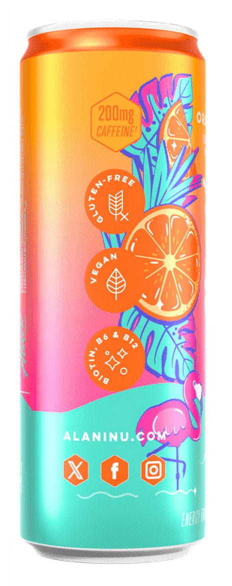 Energy Drink, NEW Orange Kiss, 12 fl oz (Single Can)