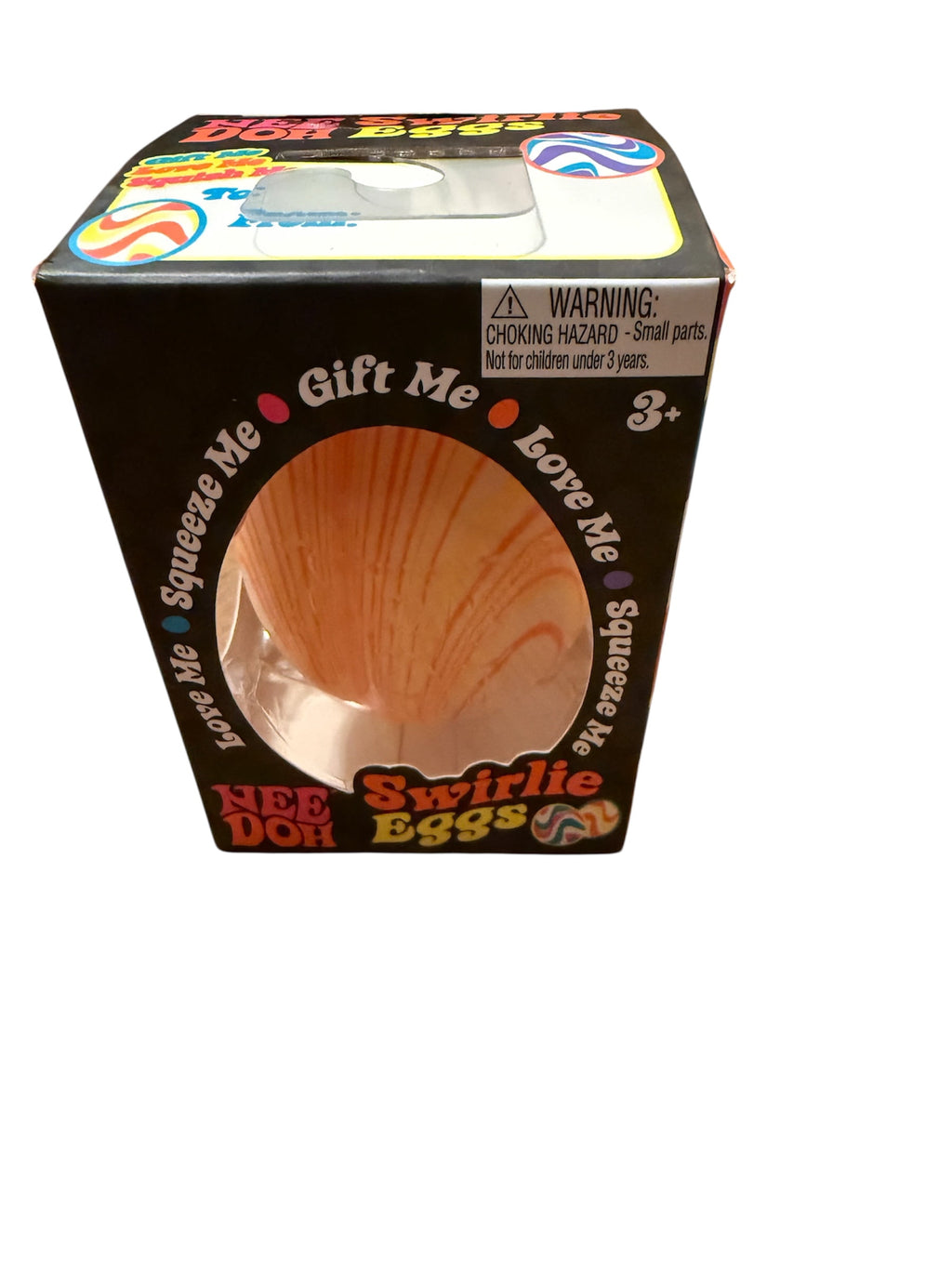 NEW NEE DOH SENSORY FIDGET STRESS RELIVER SWIRLIE EGG (1 RANDOM COLOR CHOSEN)