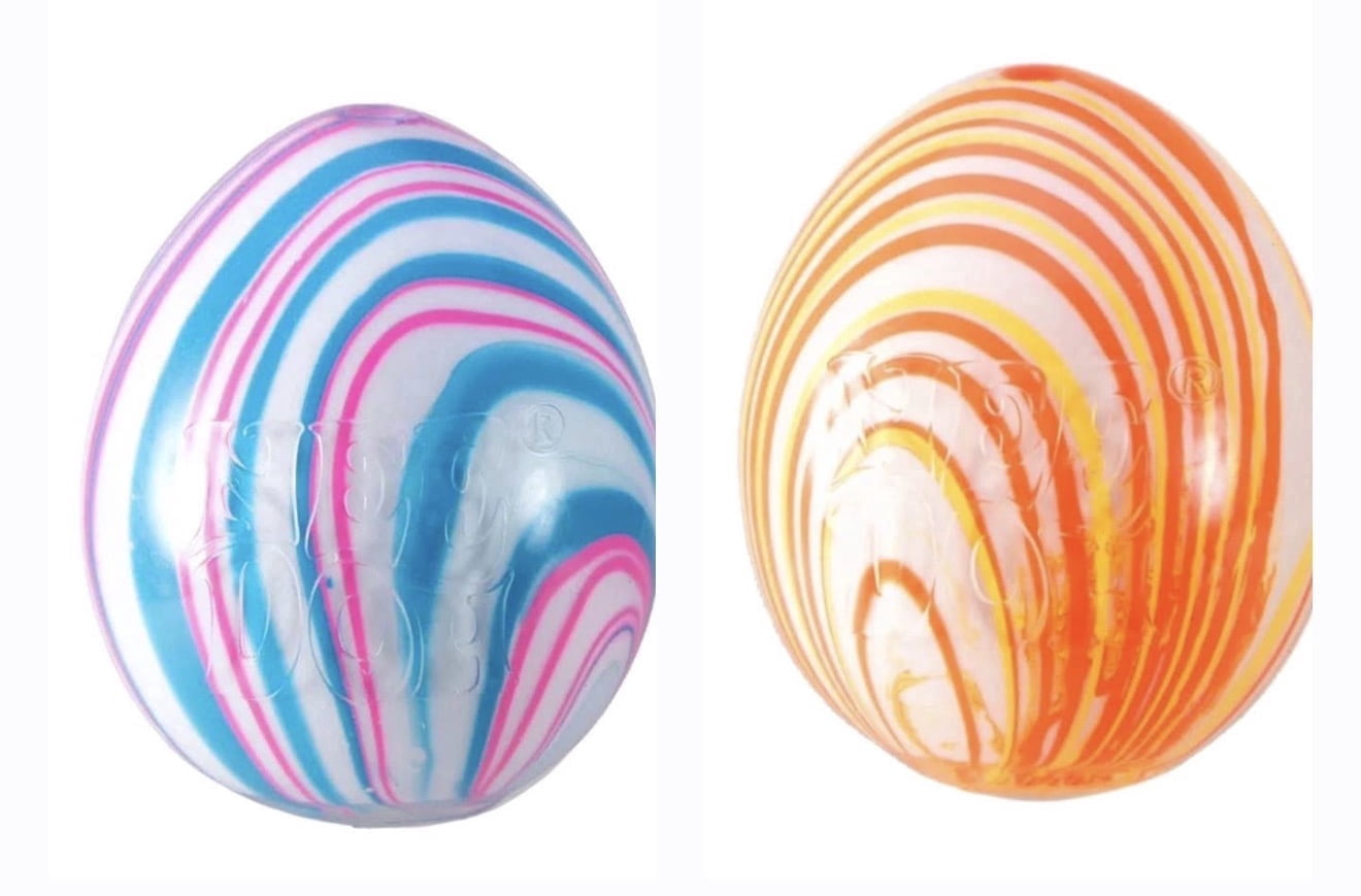 NEW NEE DOH SENSORY FIDGET STRESS RELIVER SWIRLIE EGG (1 RANDOM COLOR CHOSEN)
