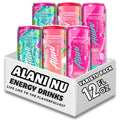 New  Nu Energy Drink Trio Variety Pack 12 fl oz - Strawberry Sunrise, Watermelon Wave, Pink Slush