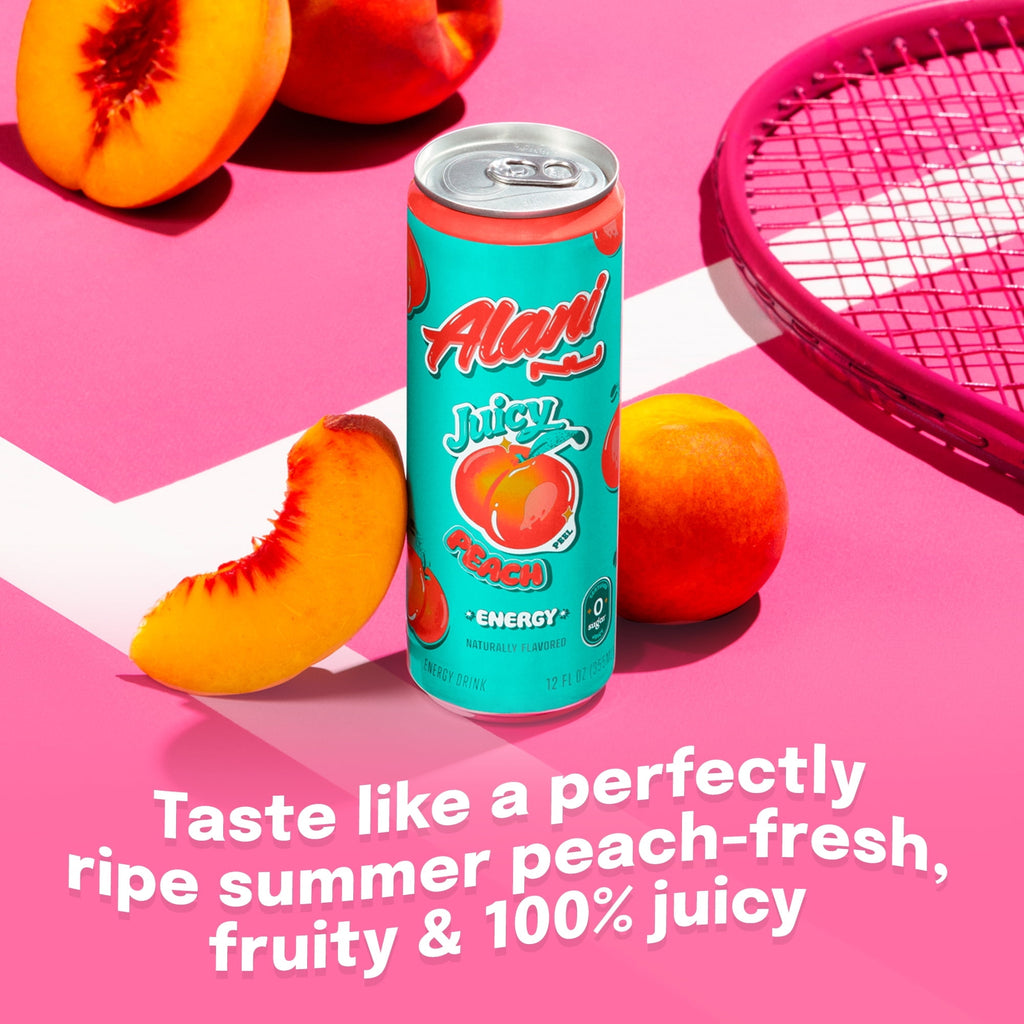 Sugar Free Energy Drink, Juicy Peach, 12 fl oz, Can