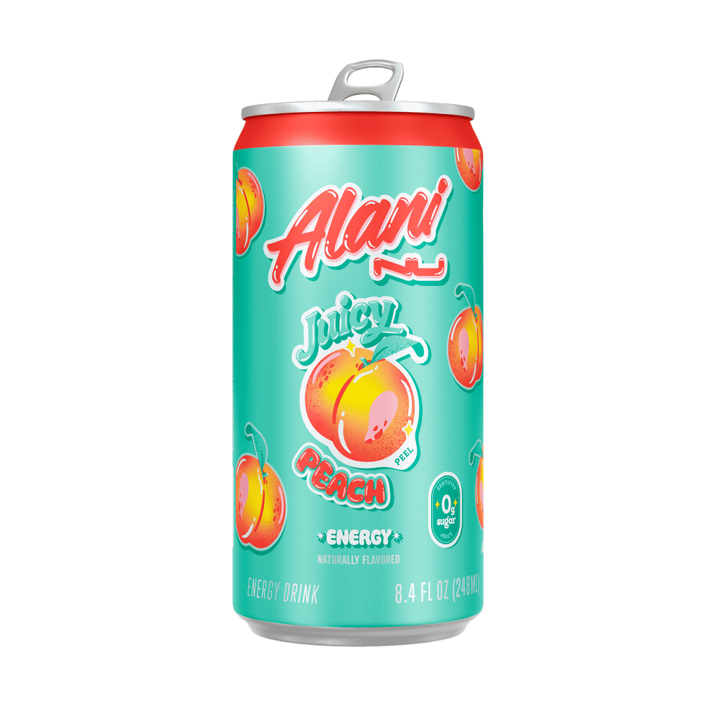 Sugar-Free Energy Drink, 8.4oz Juicy Peach-Pack Of 6